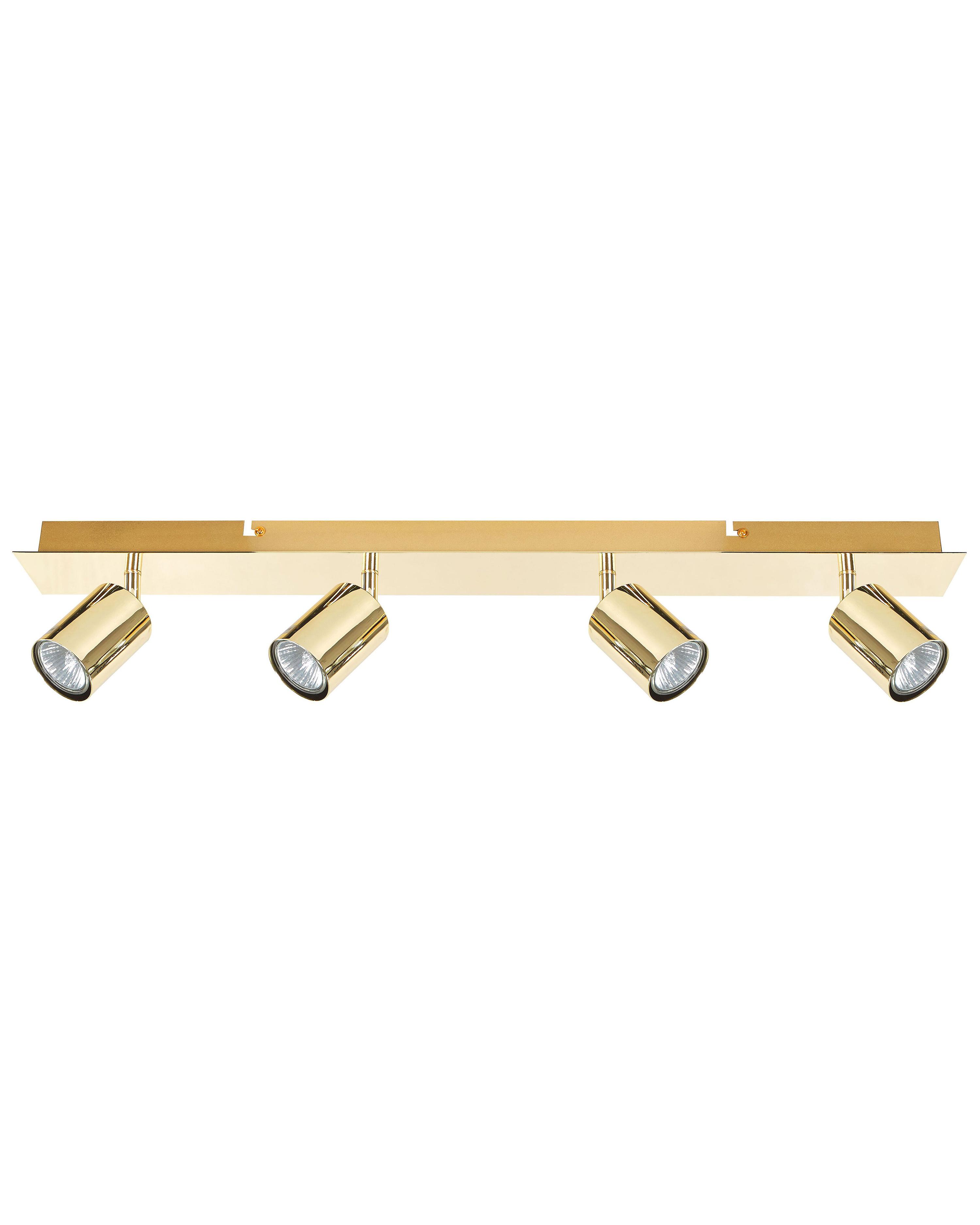 Lámpara de 4 focos TIGRIS ajustable Metal Dorado