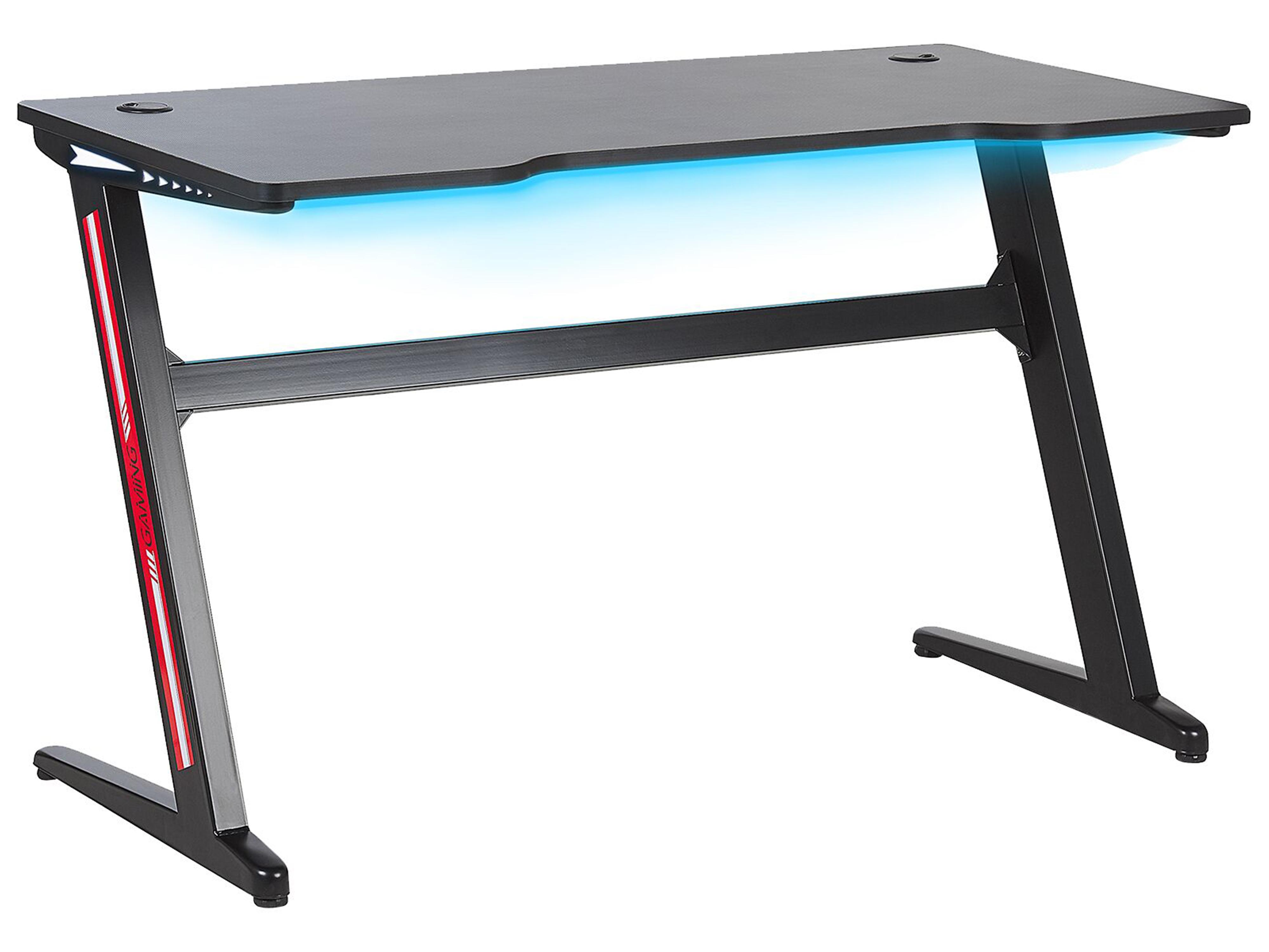 Escritorio gamer DARFUR Negro 120 cm 60 cm LED RGB