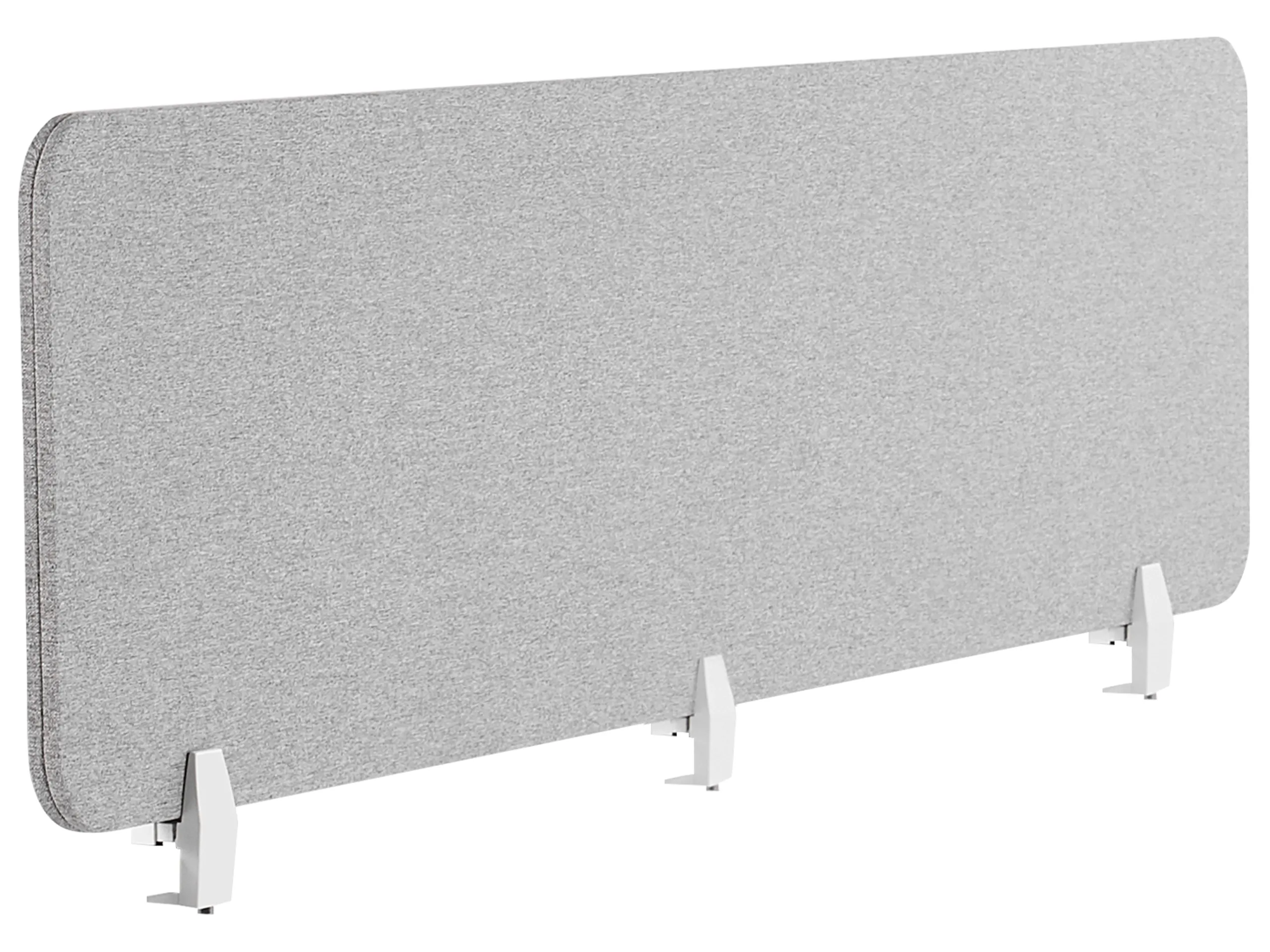 Desk Screen WALLY 180 x 40 cm Light Grey