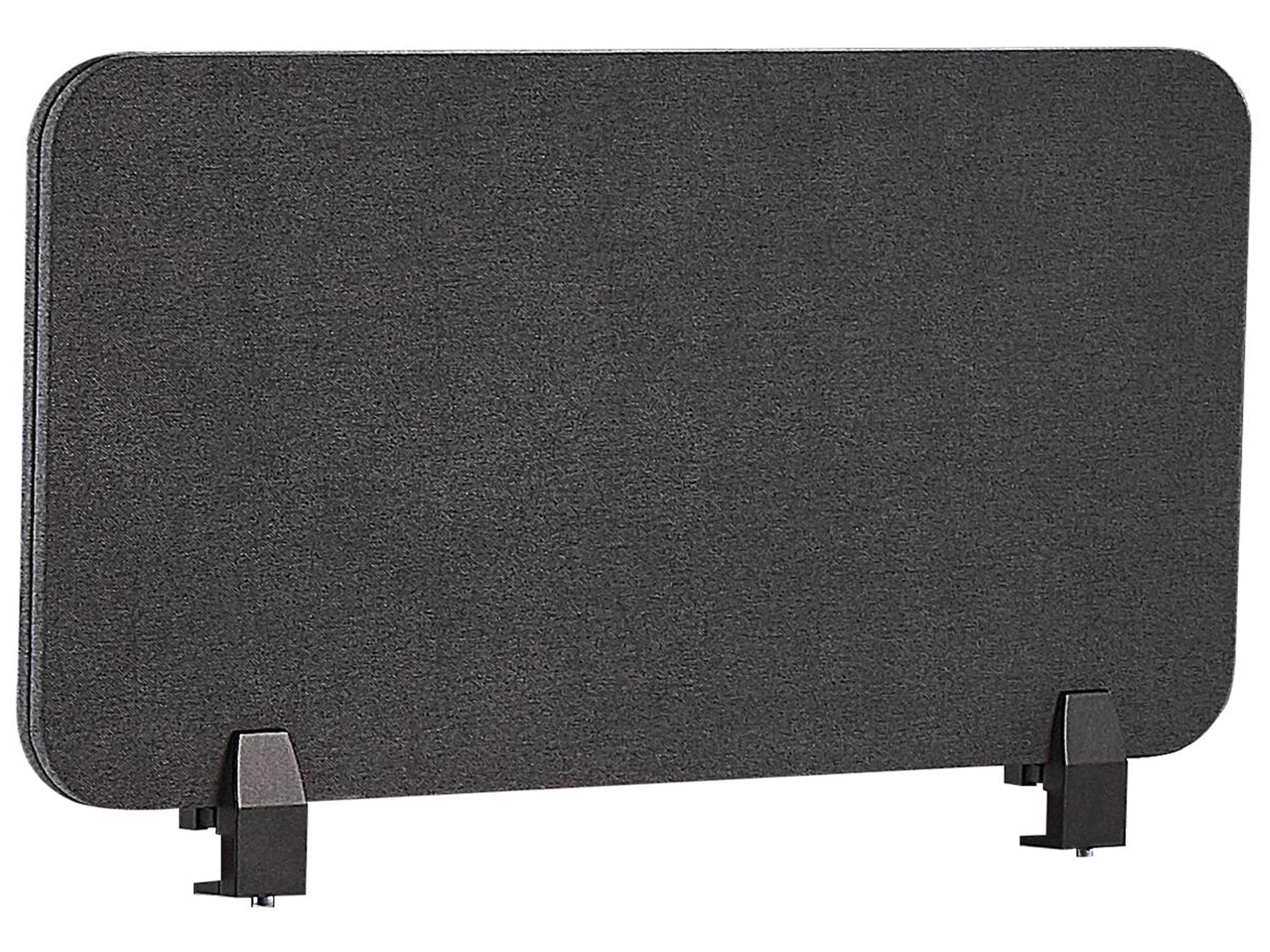 Desk Screen WALLY 80 x 40 cm Dark Grey