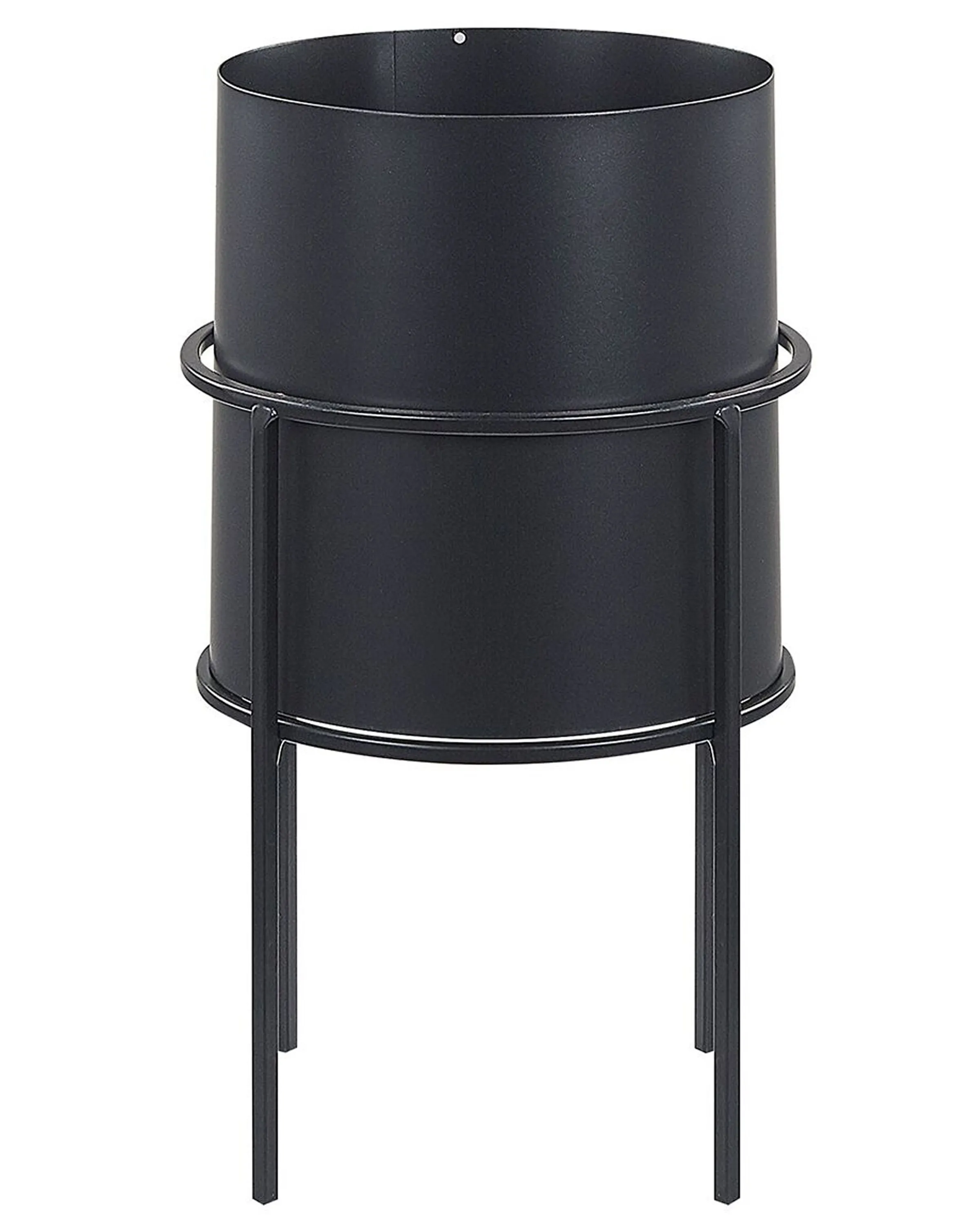 Elevated Plant Pot MILEA Metal 16 cm Black