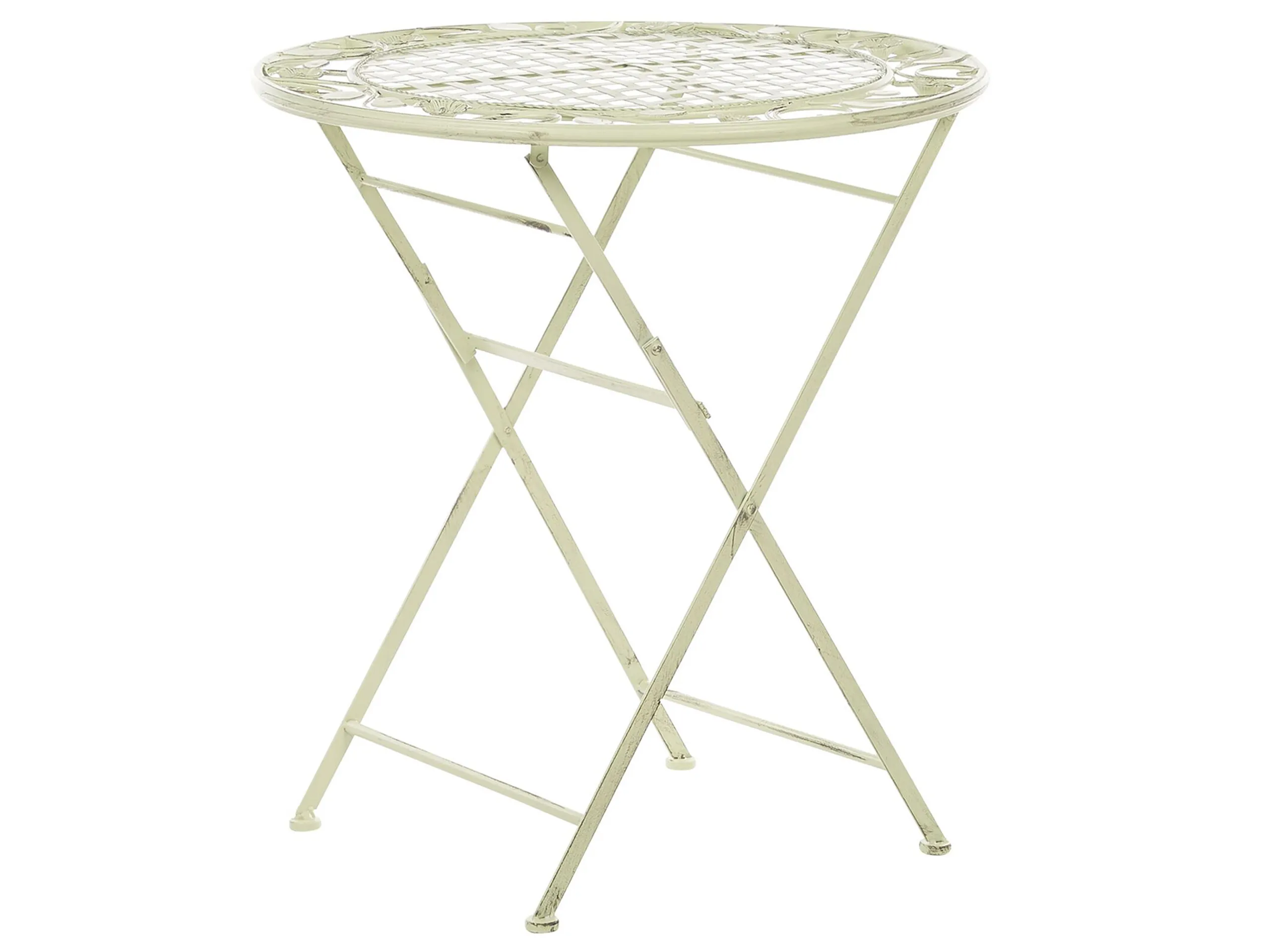 Mesa de balcón BIVIO 70 cm 70 cm Metal Verde claro