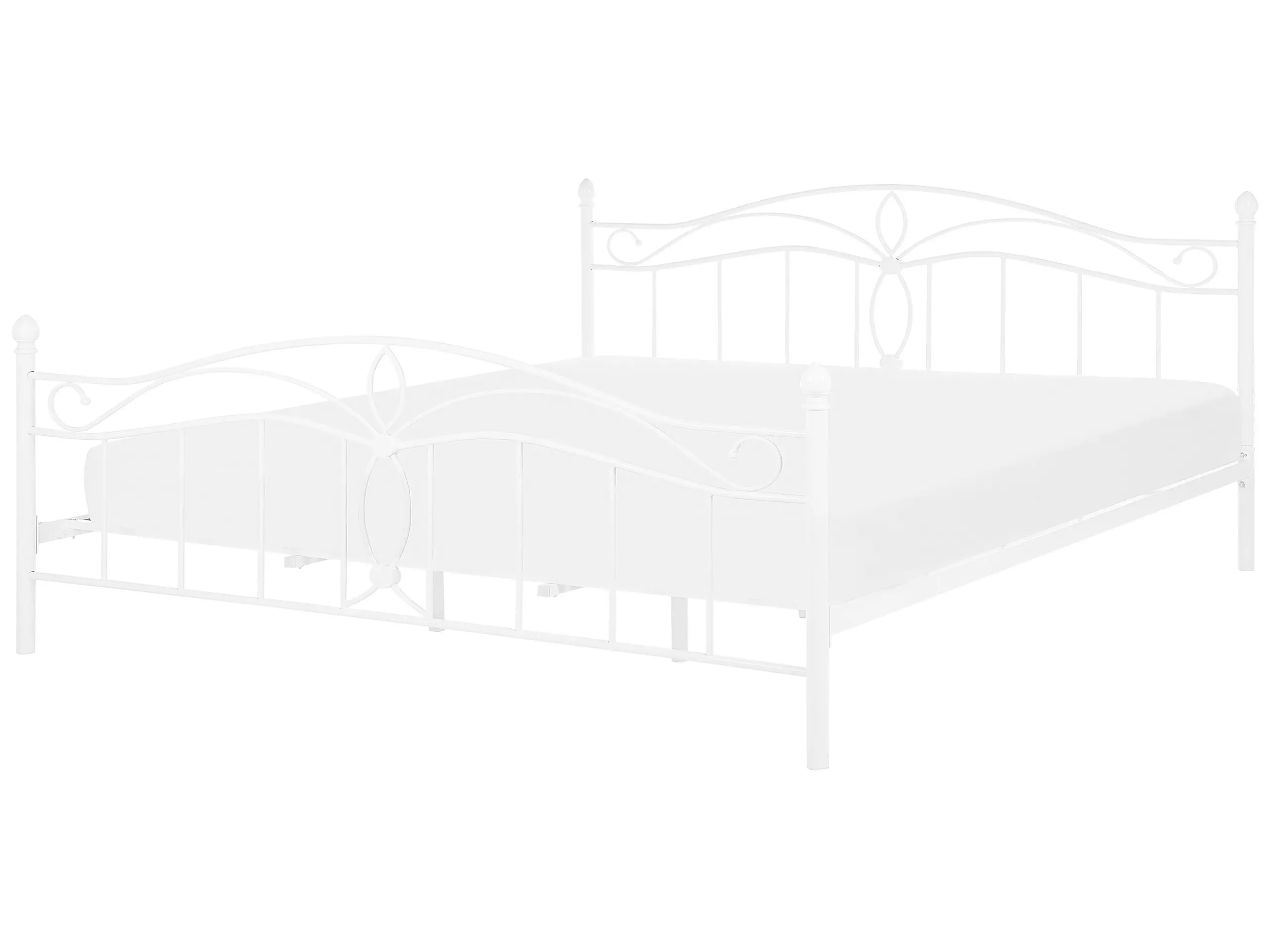 Bed Metal ANTLIA 180 x 200 cm (EU Super King) White
