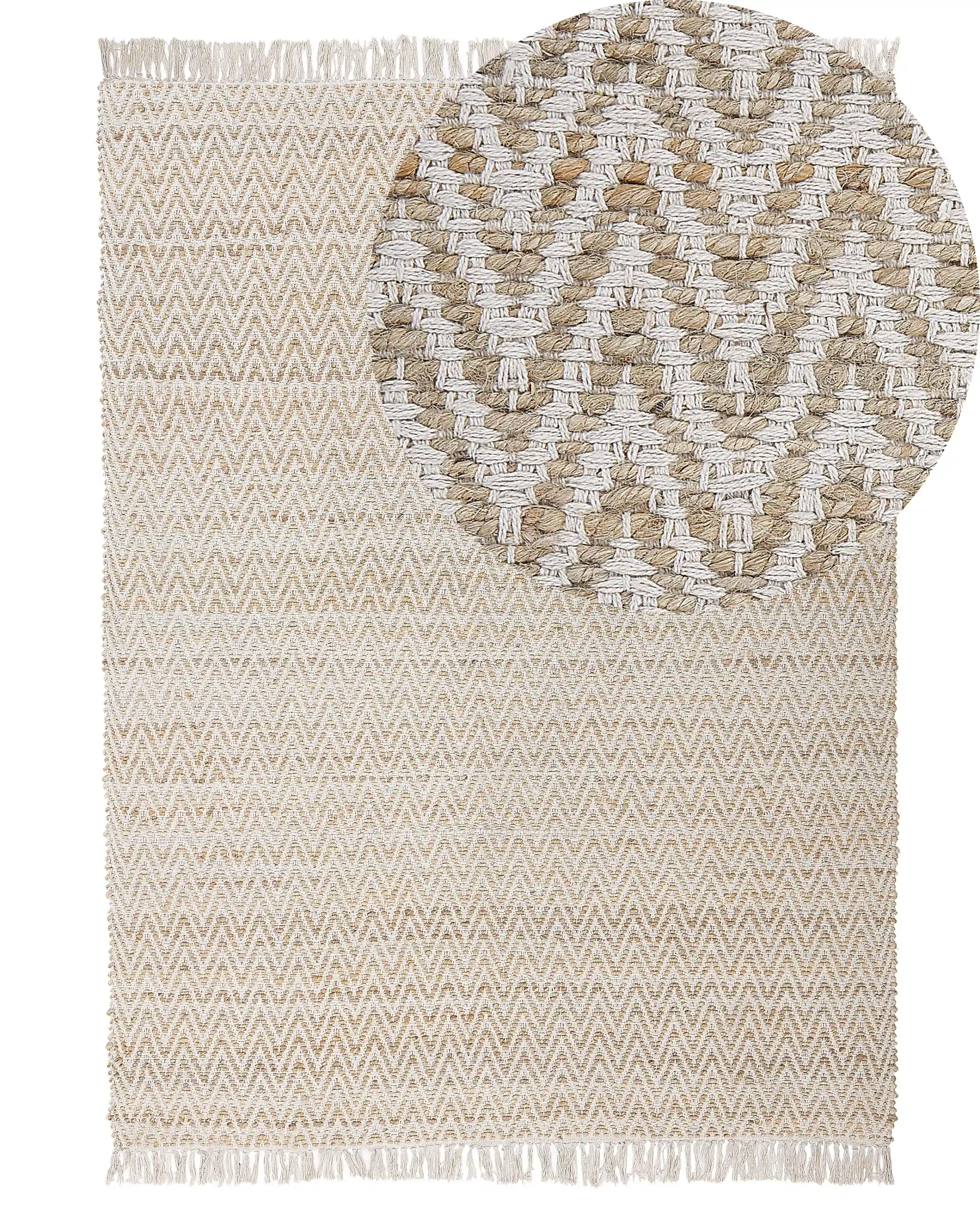Rug AFRIN Beige 140 x 200 cm Jute