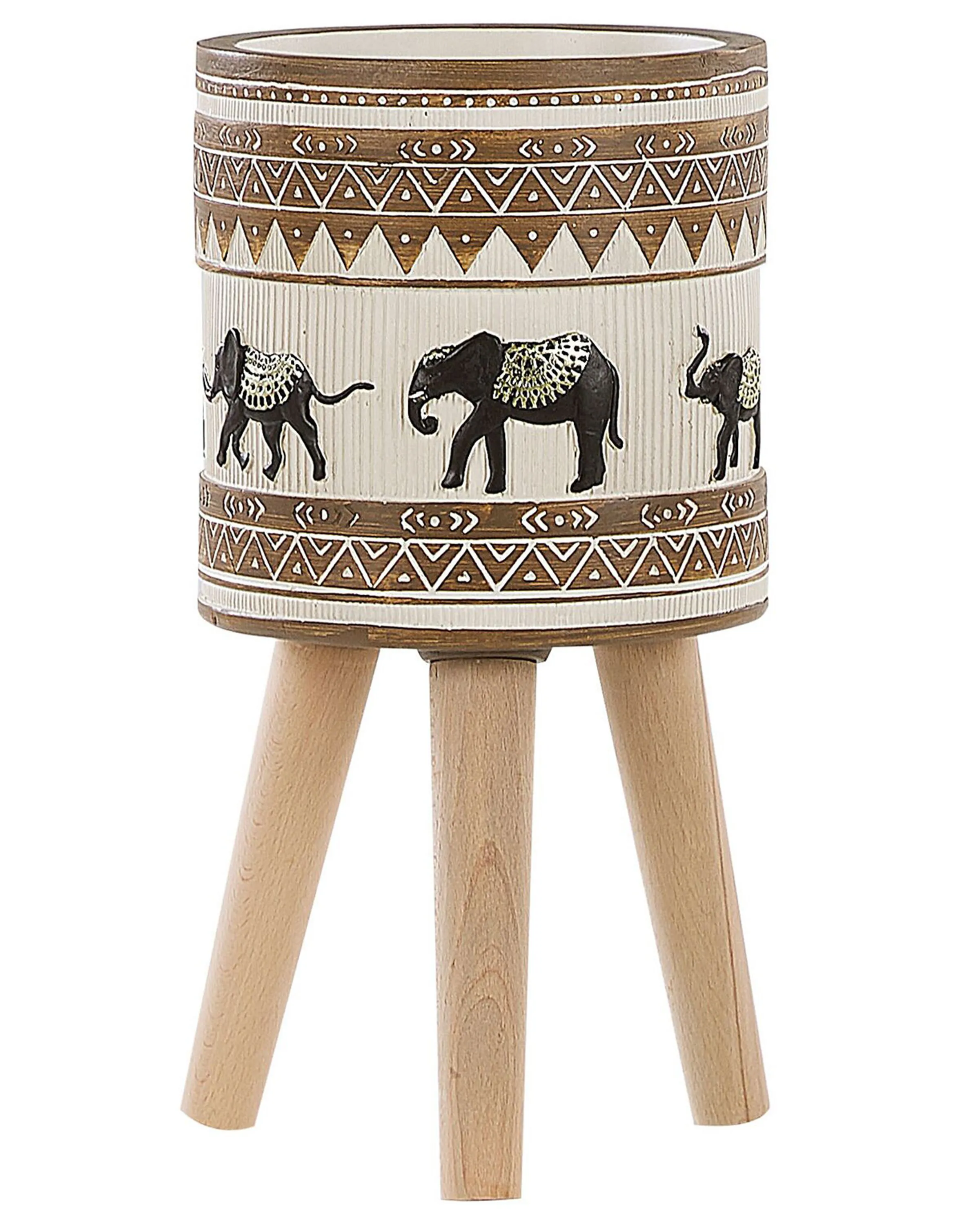 Elevated Plant Pot KOTTES 22 cm Light Brown