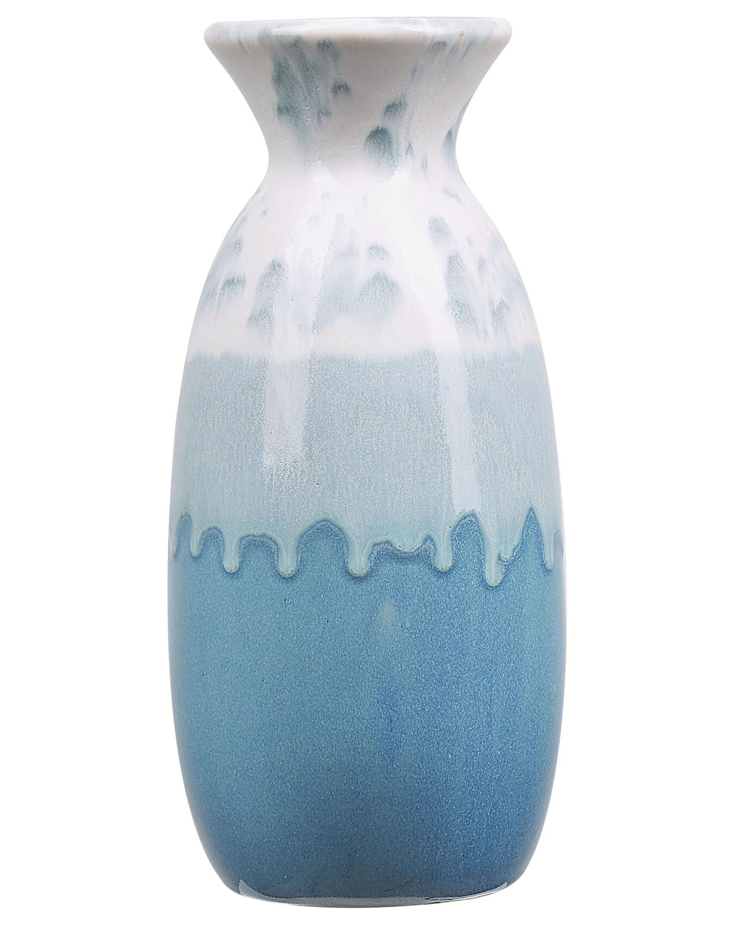 Flower Vase CHALCIS Stoneware 25 cm Blue