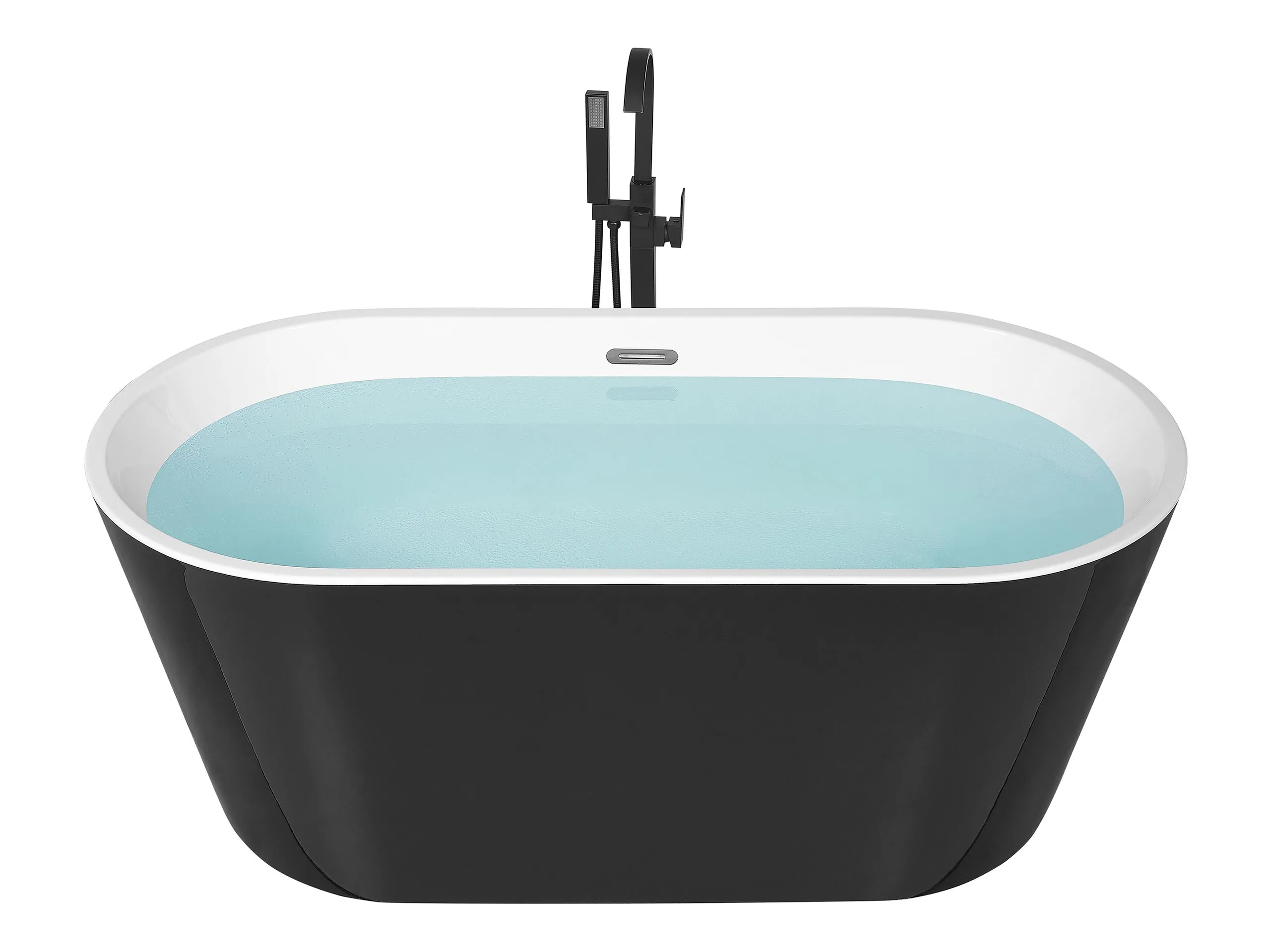 Freestanding Bathtub HAVANA 1500 x 750 mm Black/ White
