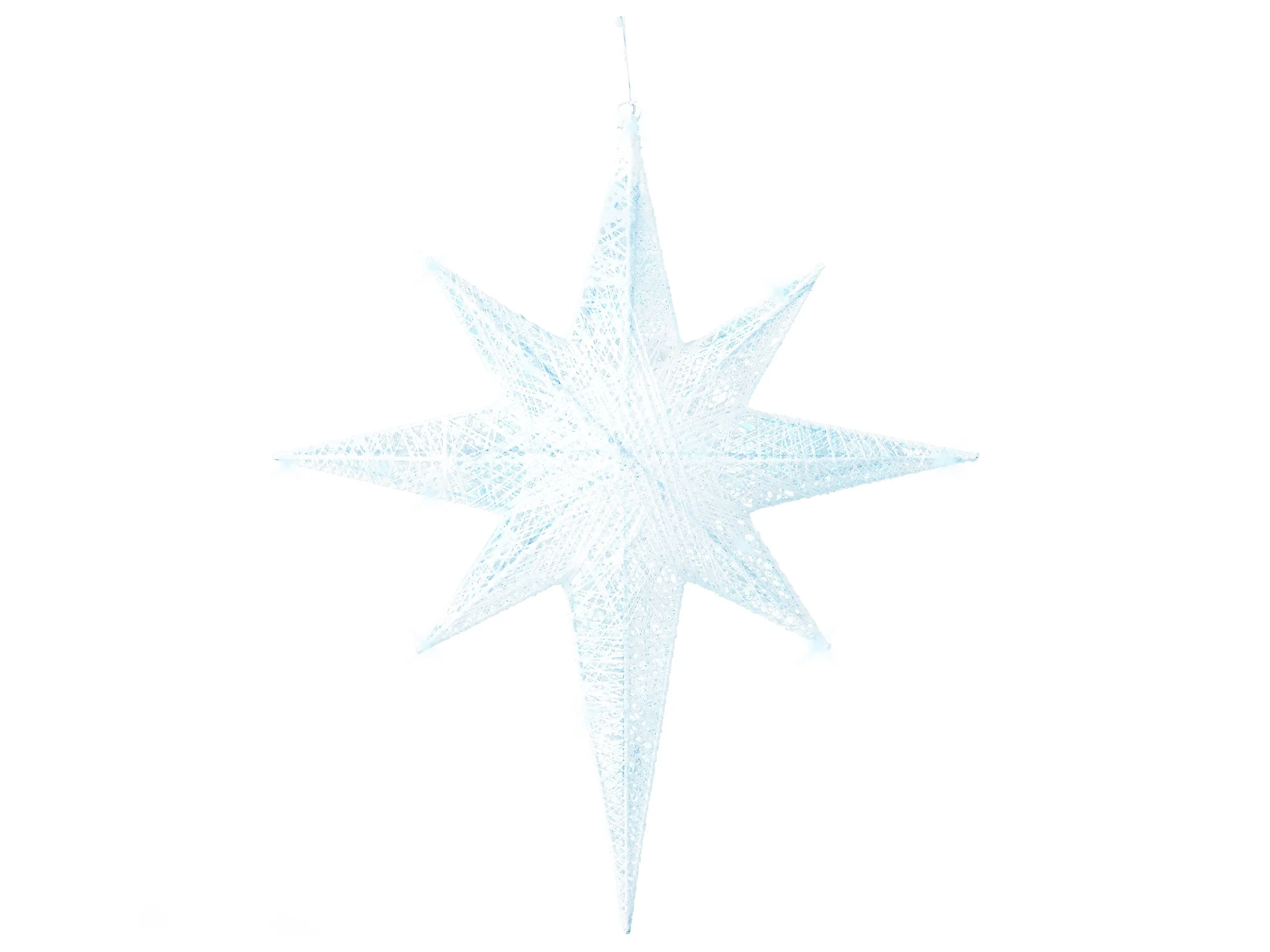 Decoración colgante de exterior LED OSMA Estrella 67 cm Blanco