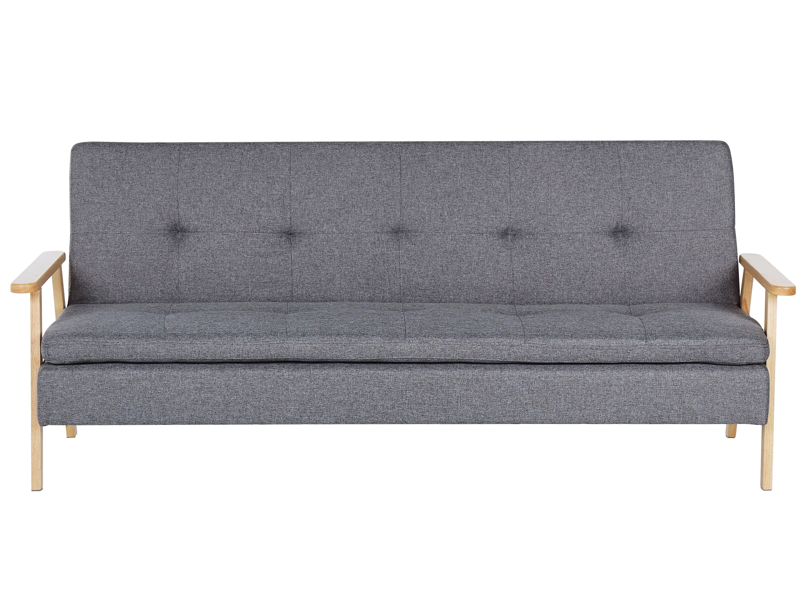 Sofa Bed 3 Seater TJORN Fabric Grey