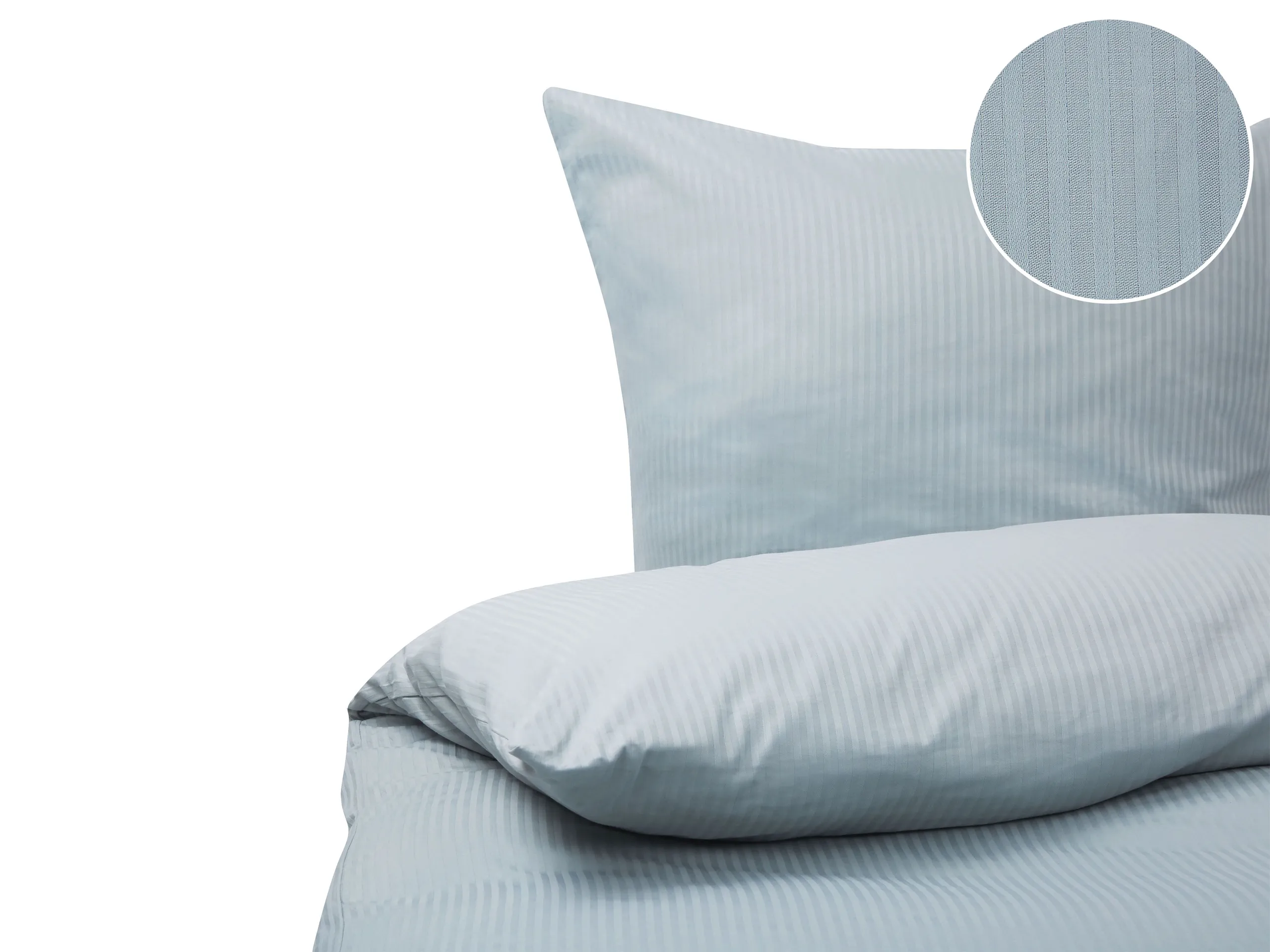 Duvet Cover Set AVONDALE Sateen Cotton 200 x 220 cm Grey