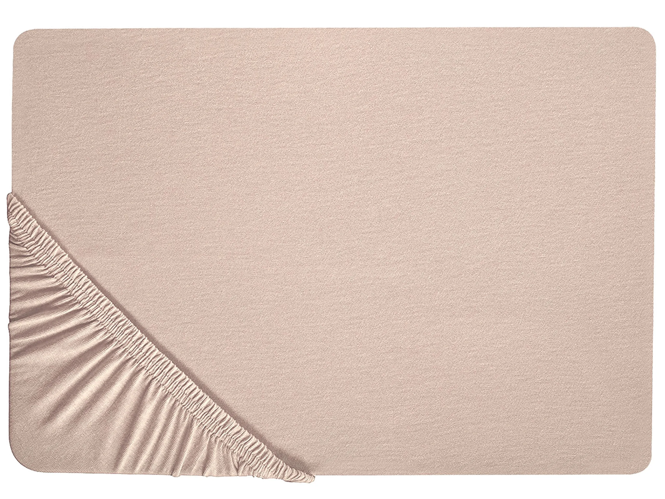 Fitted Sheet HOFUF Cotton 160 x 200 cm Beige