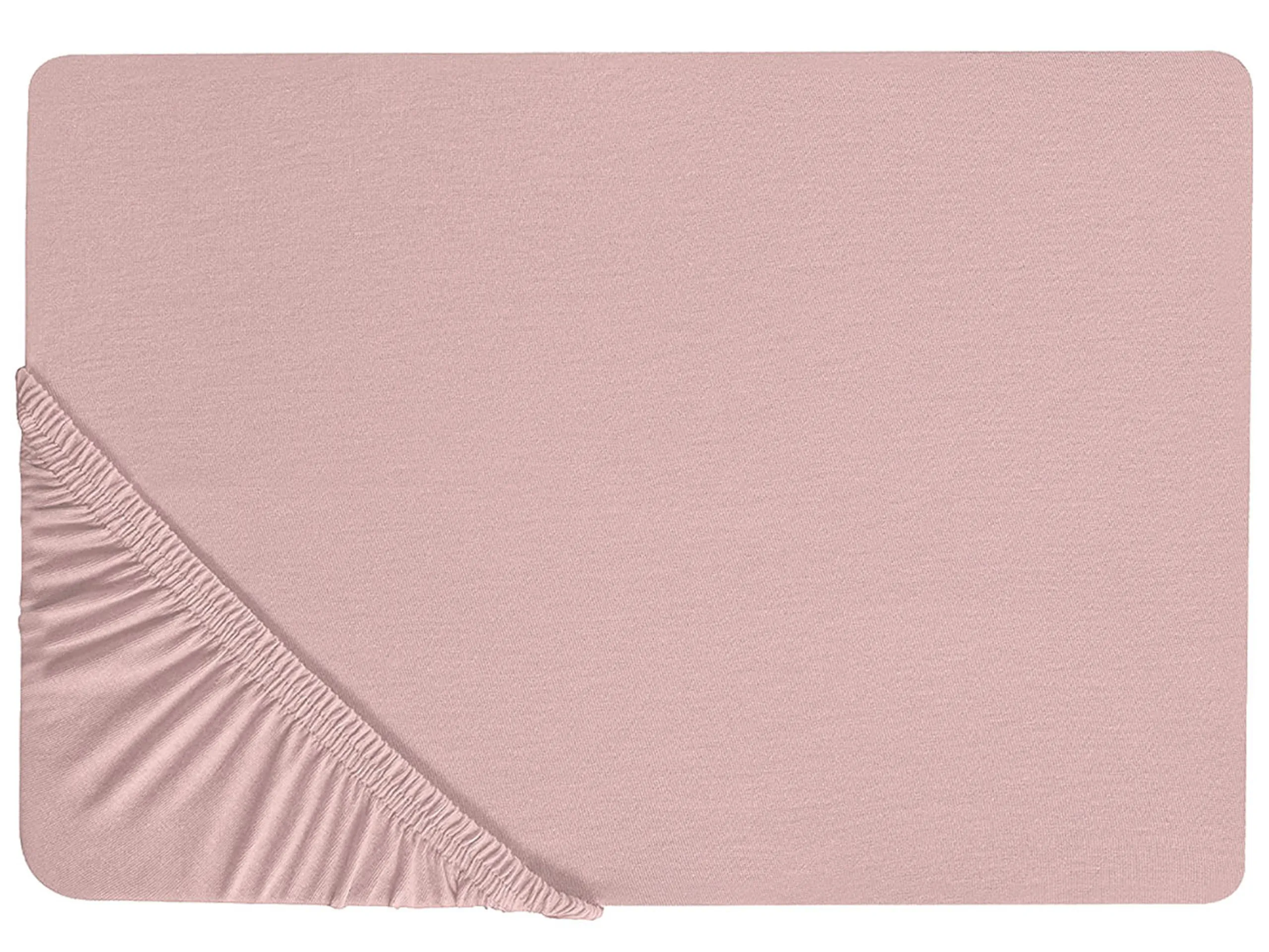 Fitted Sheet HOFUF Cotton 180 x 200 cm Pink