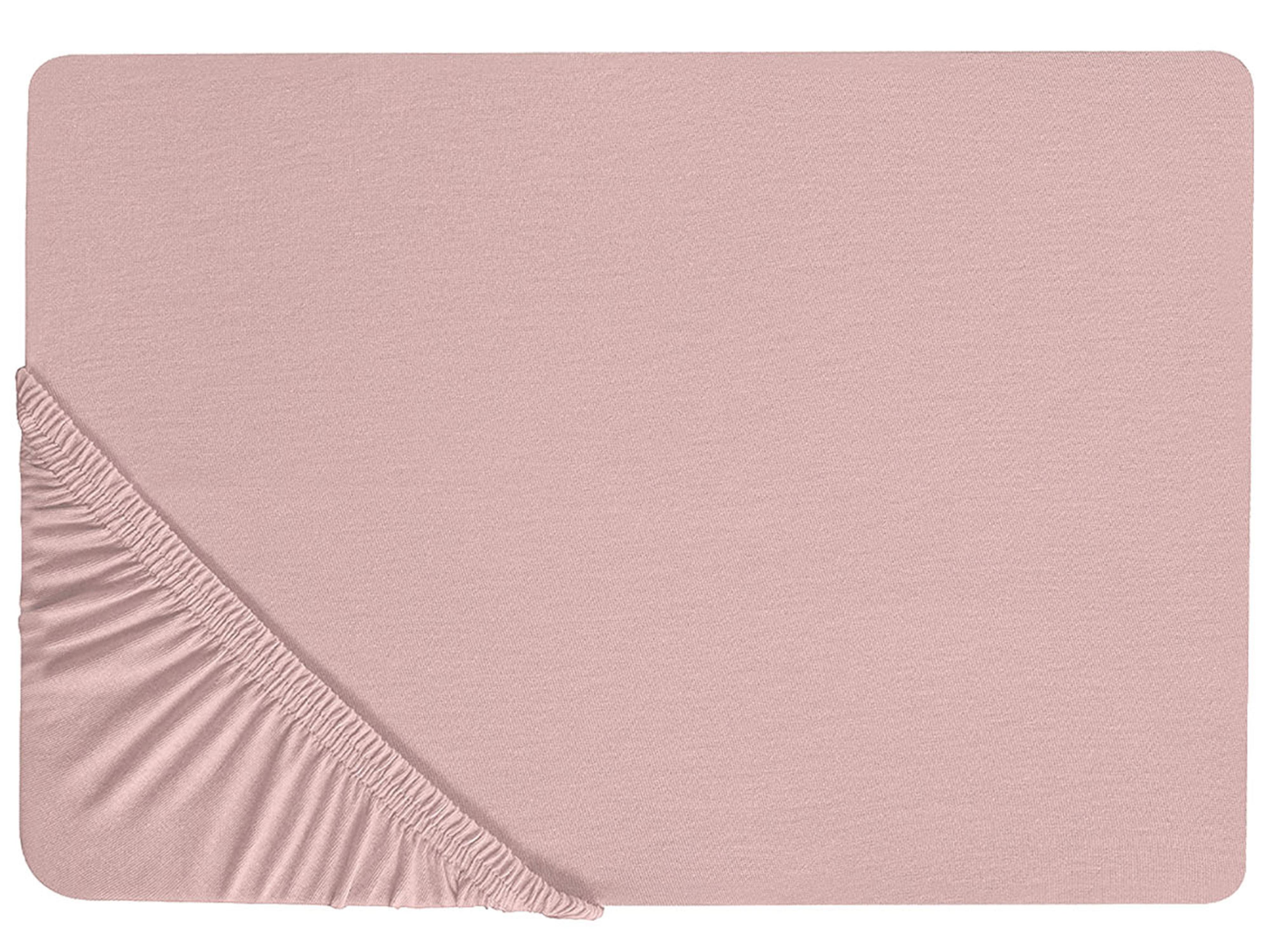 Fitted Sheet HOFUF Cotton 200 x 200 cm Pink