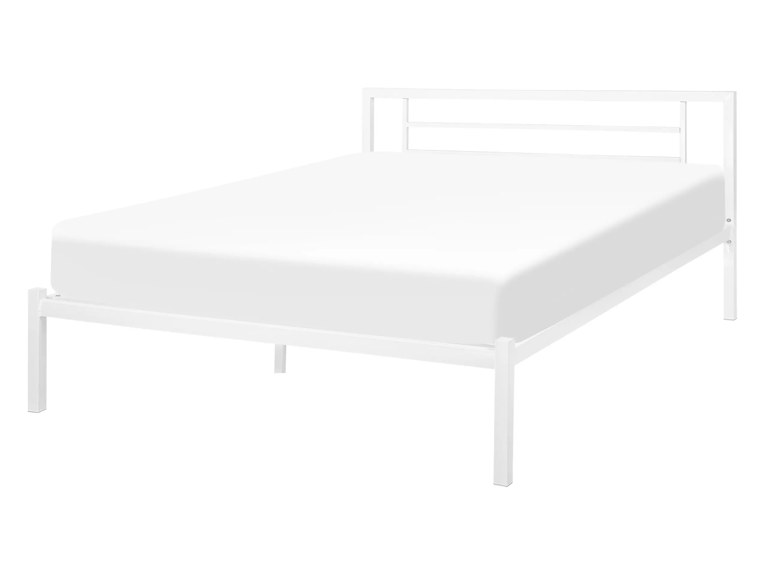 Bed Metal CUSSET 140 x 200 cm (EU Double) White