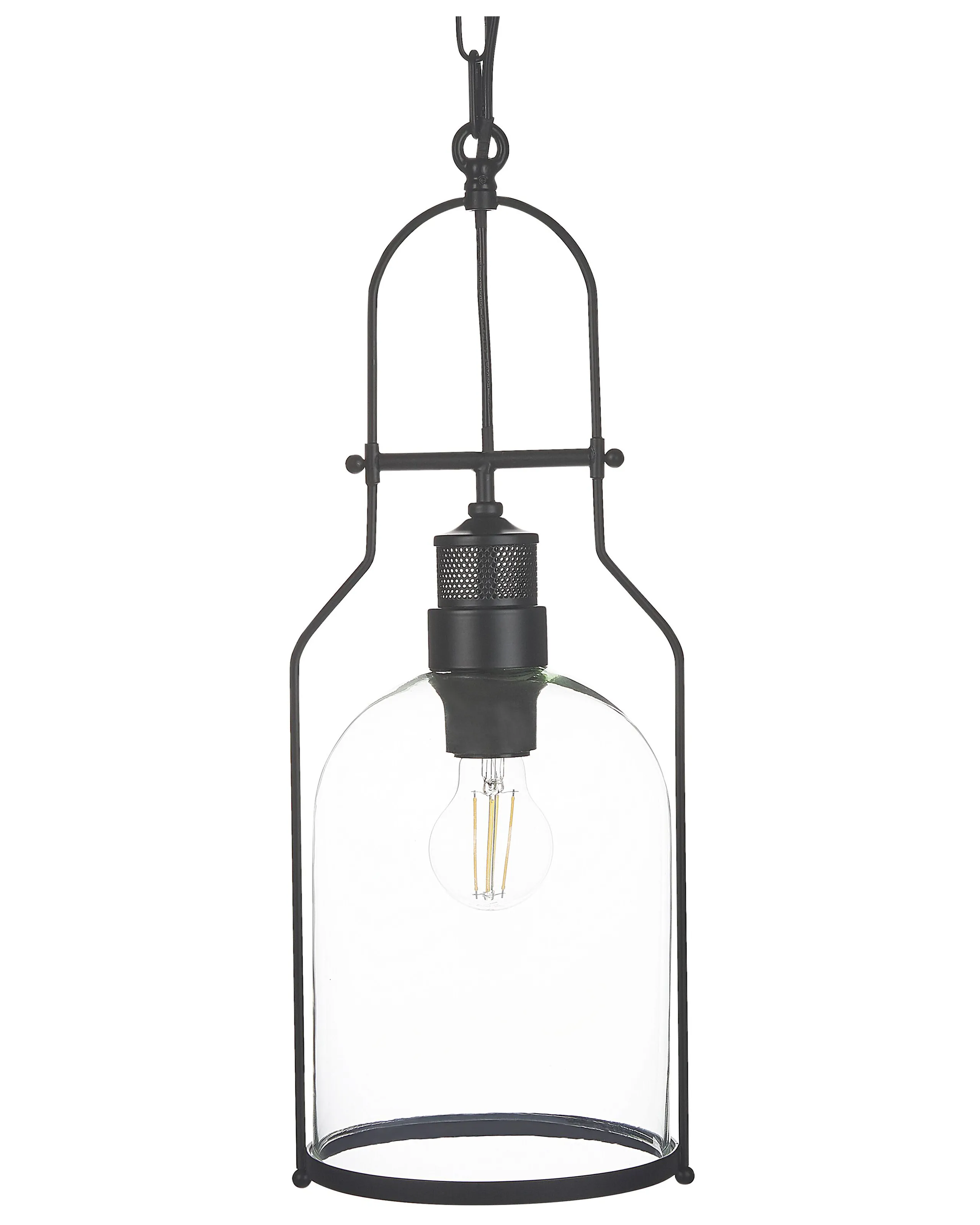 Pendant Lamp BASHILO Metal Black