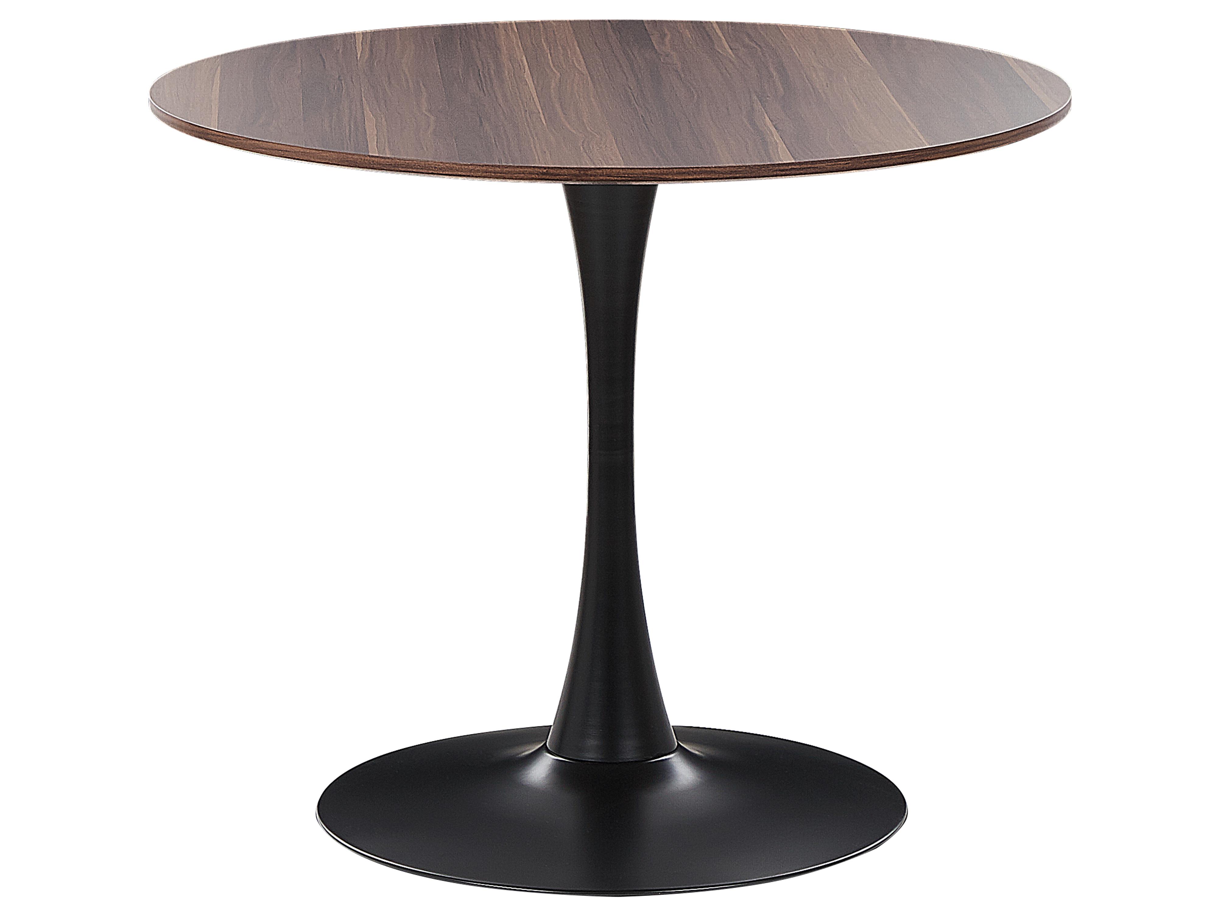 Mesa de comedor BOCA Marrón oscuro 90 cm 90 cm