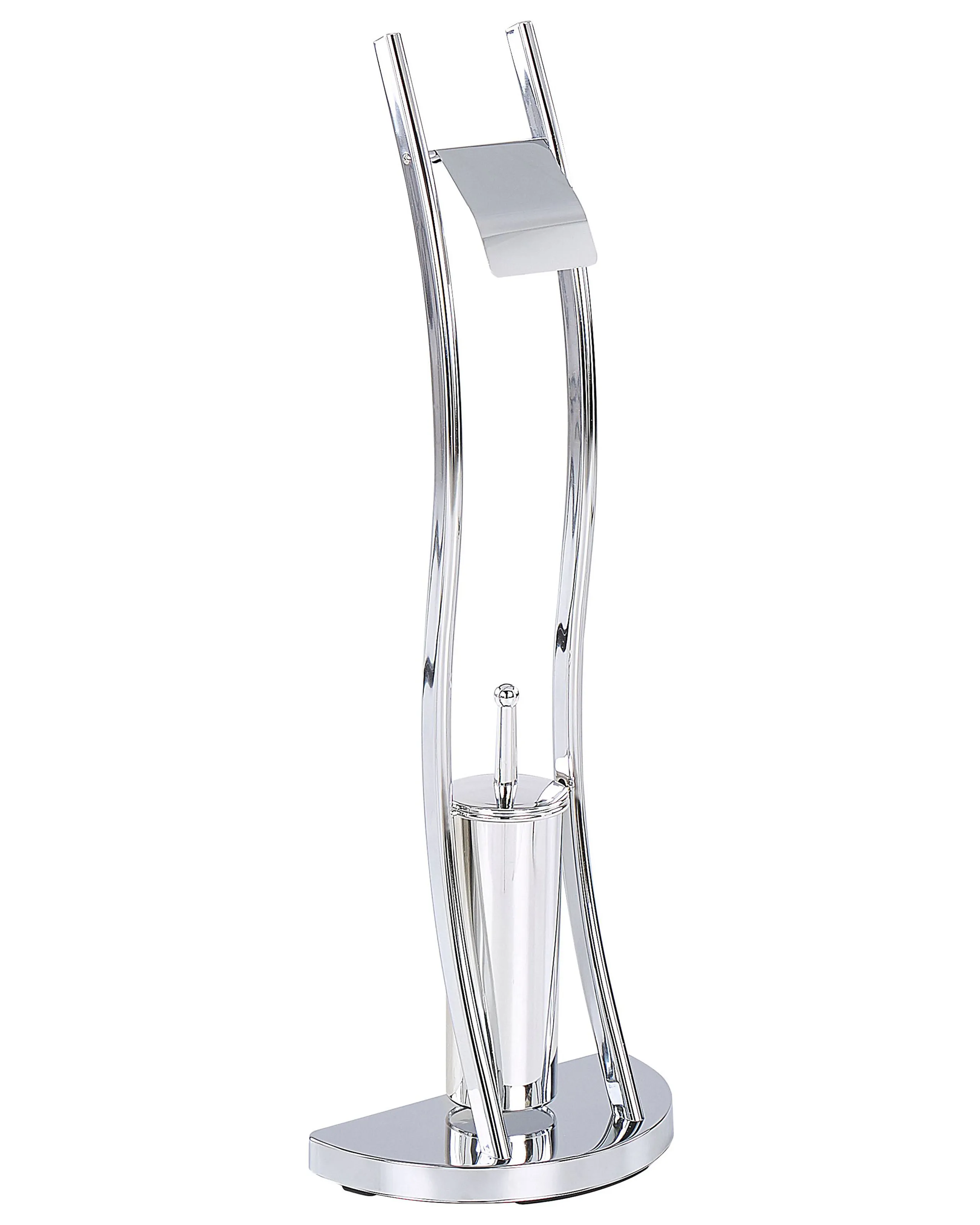 Toilet Roll and Brush Holder SOACHA Metal Silver