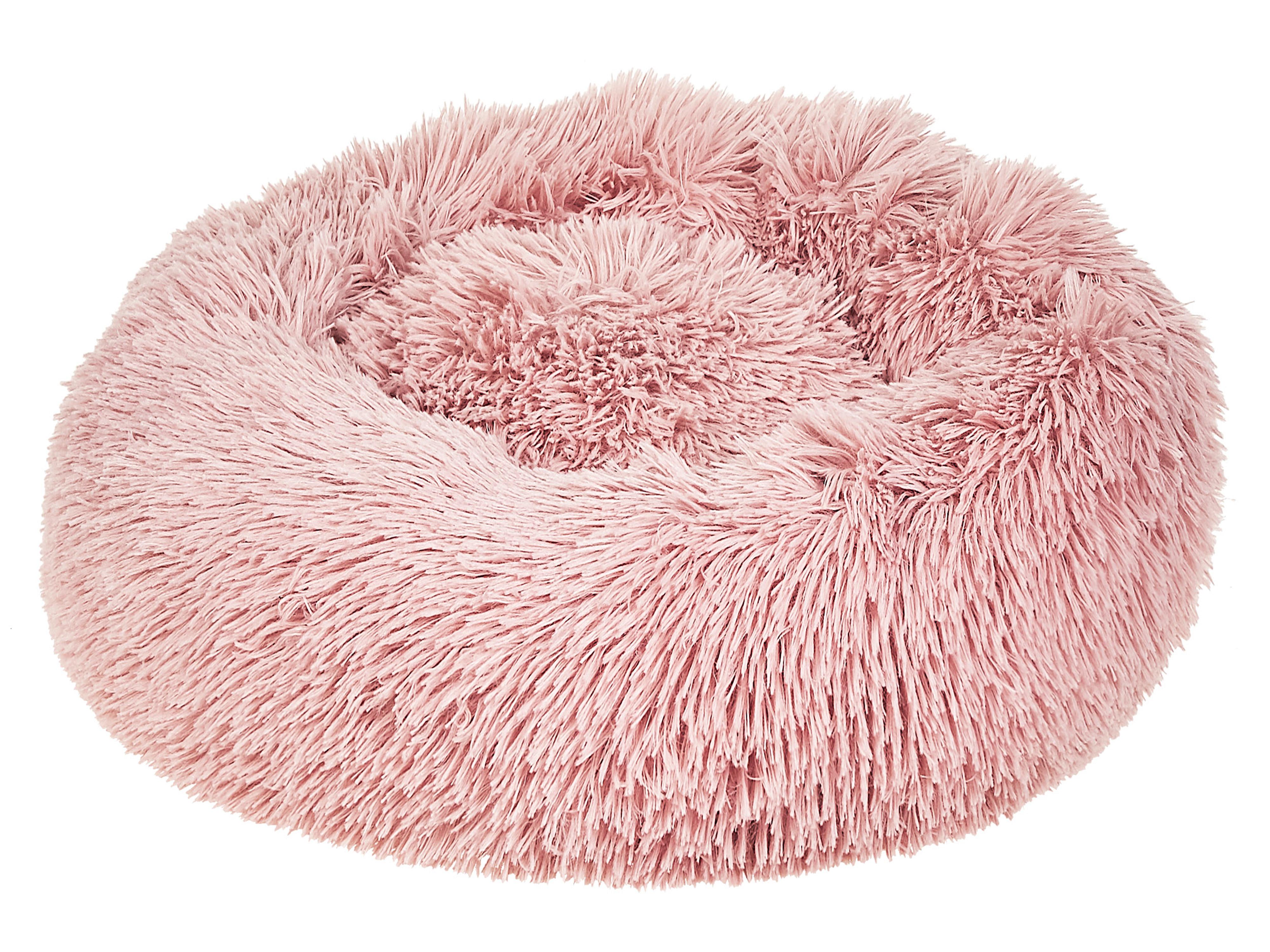 Pet Bed KULU Faux Fur Pink