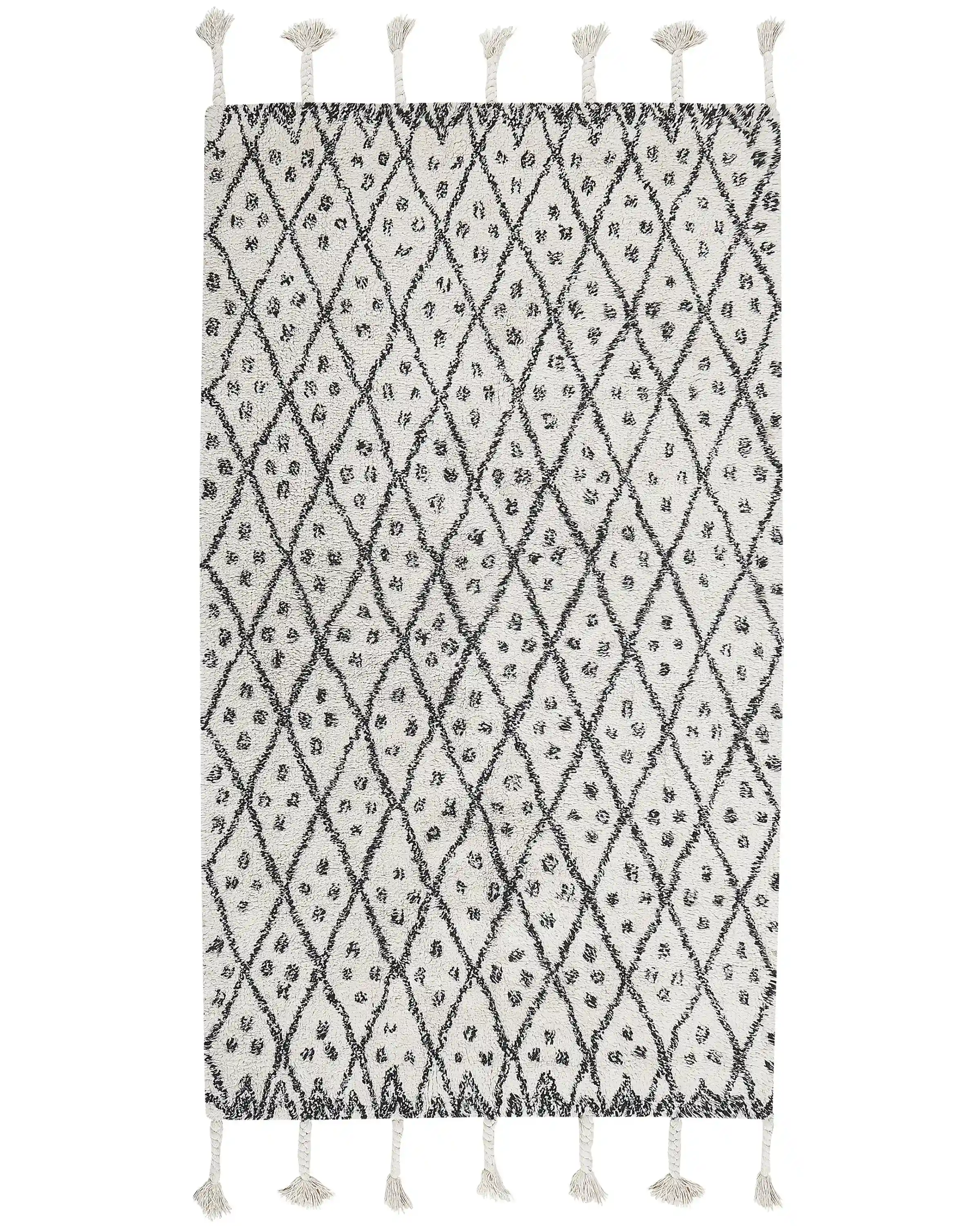 Rug AGADIR Off-White 80 x 150 cm Cotton