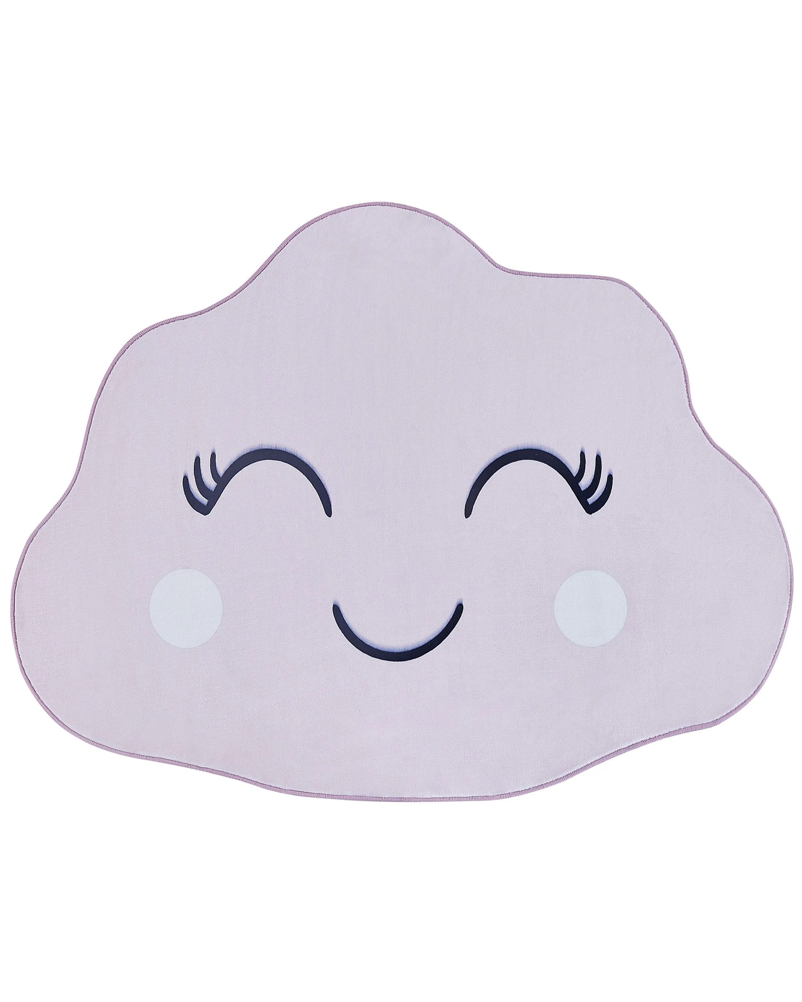 Kids Rug CUMULUS Pastel Pink 90 x 120 cm