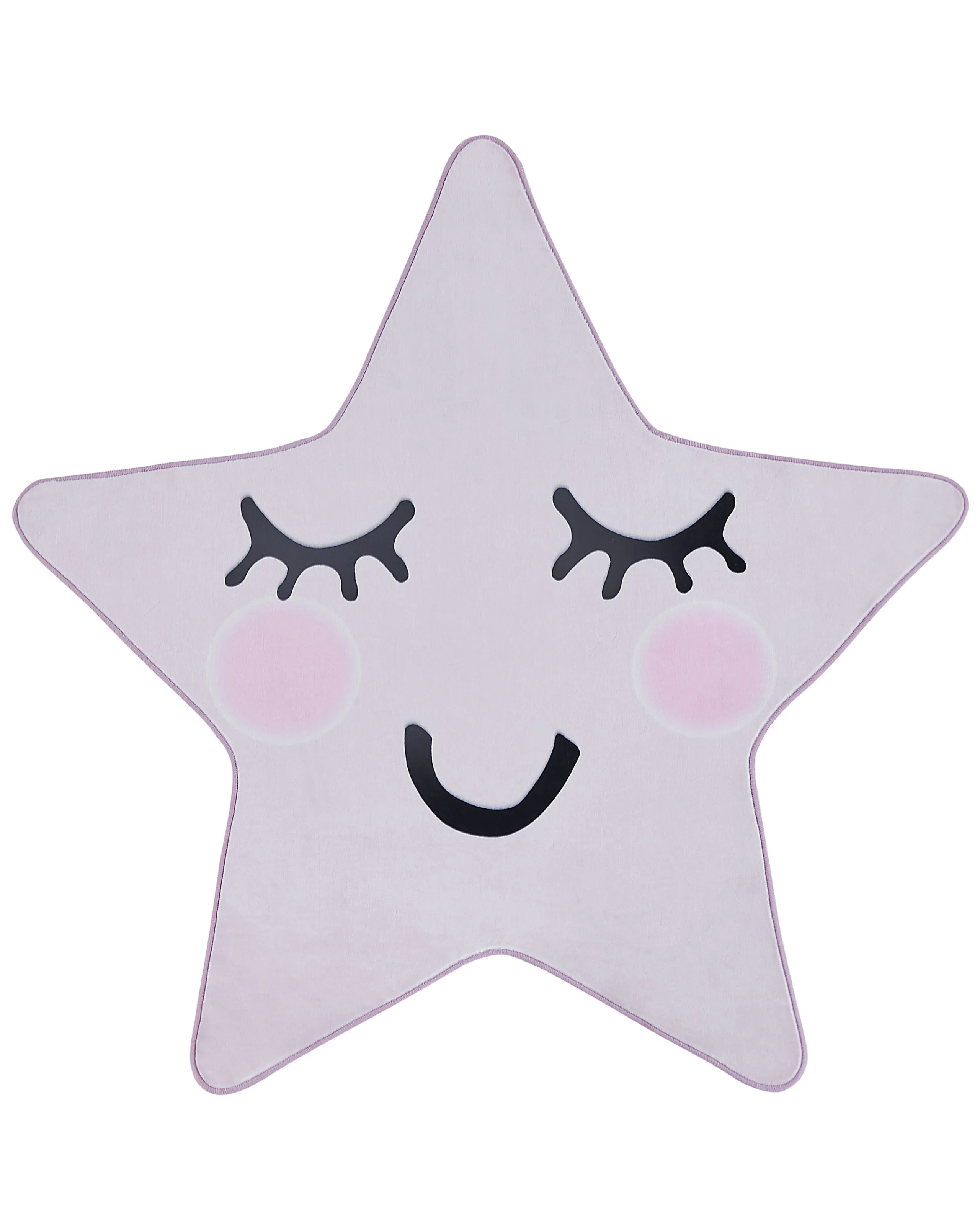 Kids Rug SIRIUS Pastel Pink 120 x 120 cm