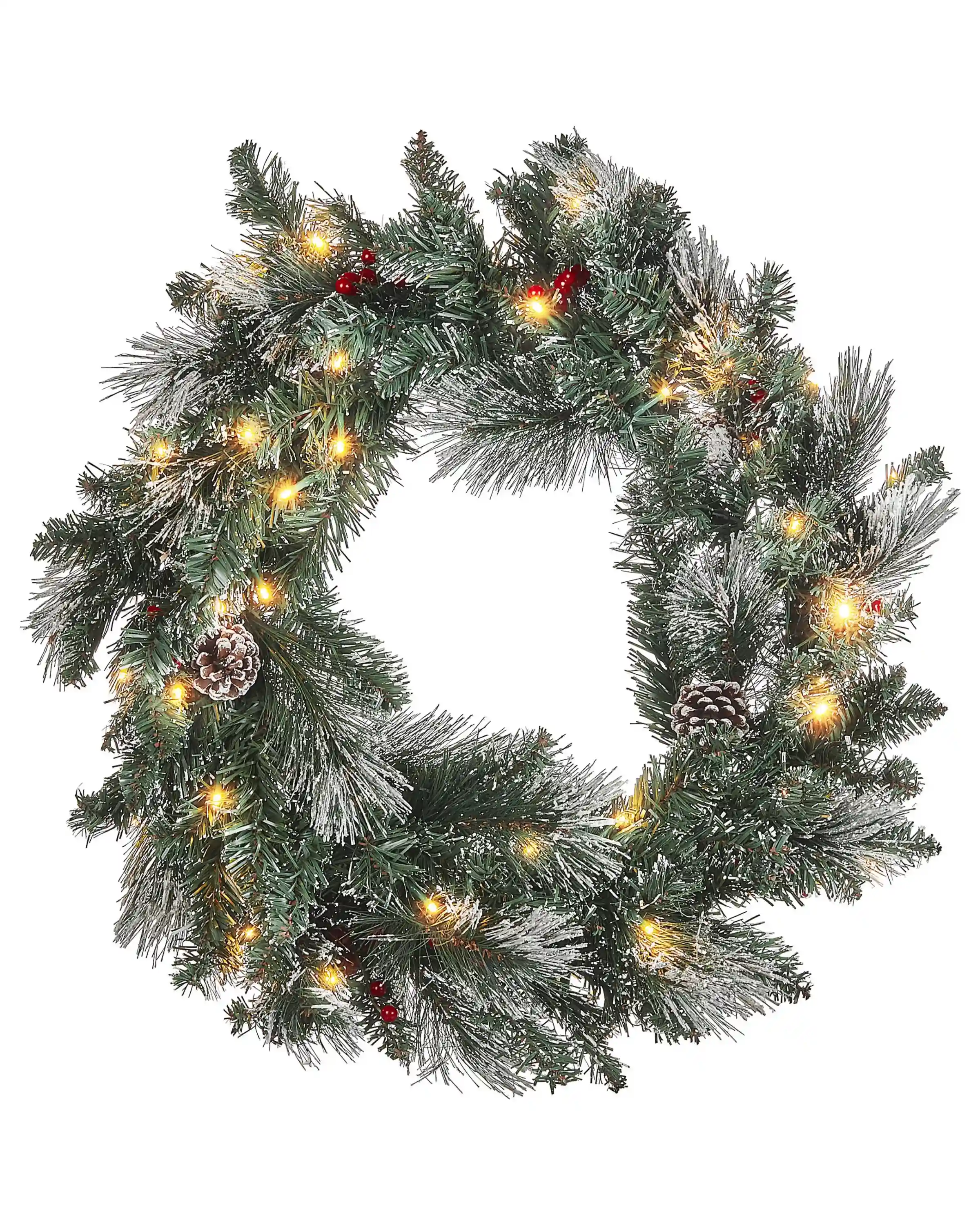 Corona de Navidad LED WAPTA Verde 40 cm