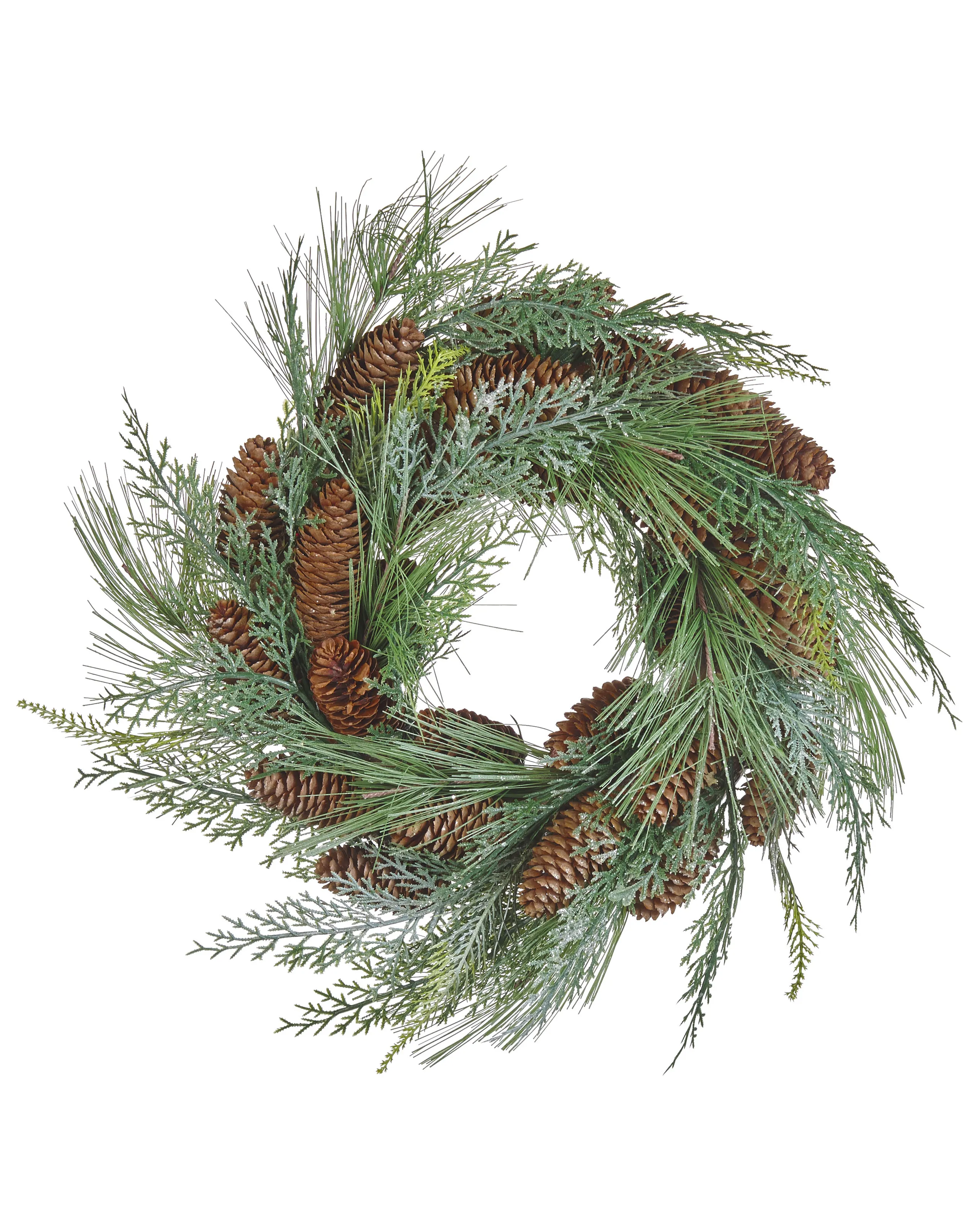 Corona de Navidad ASTURIA Verde 34 cm