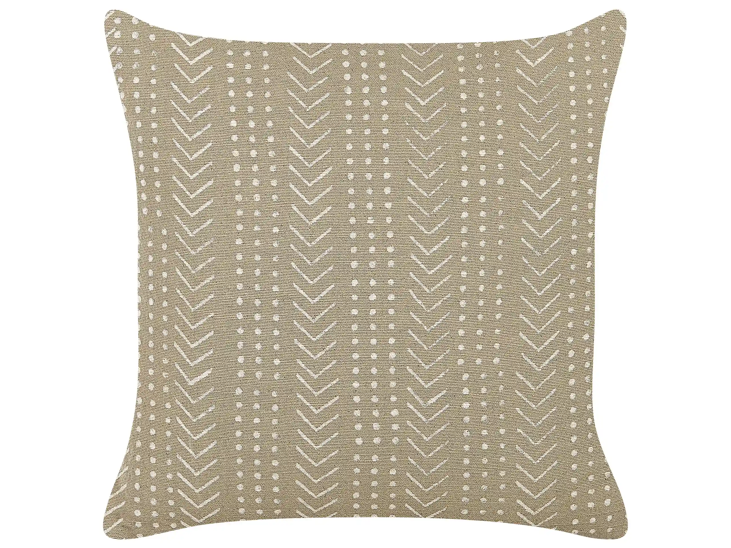 Throw Cushion SENECIO Cotton 45 x 45 cm Beige Geometric Pattern