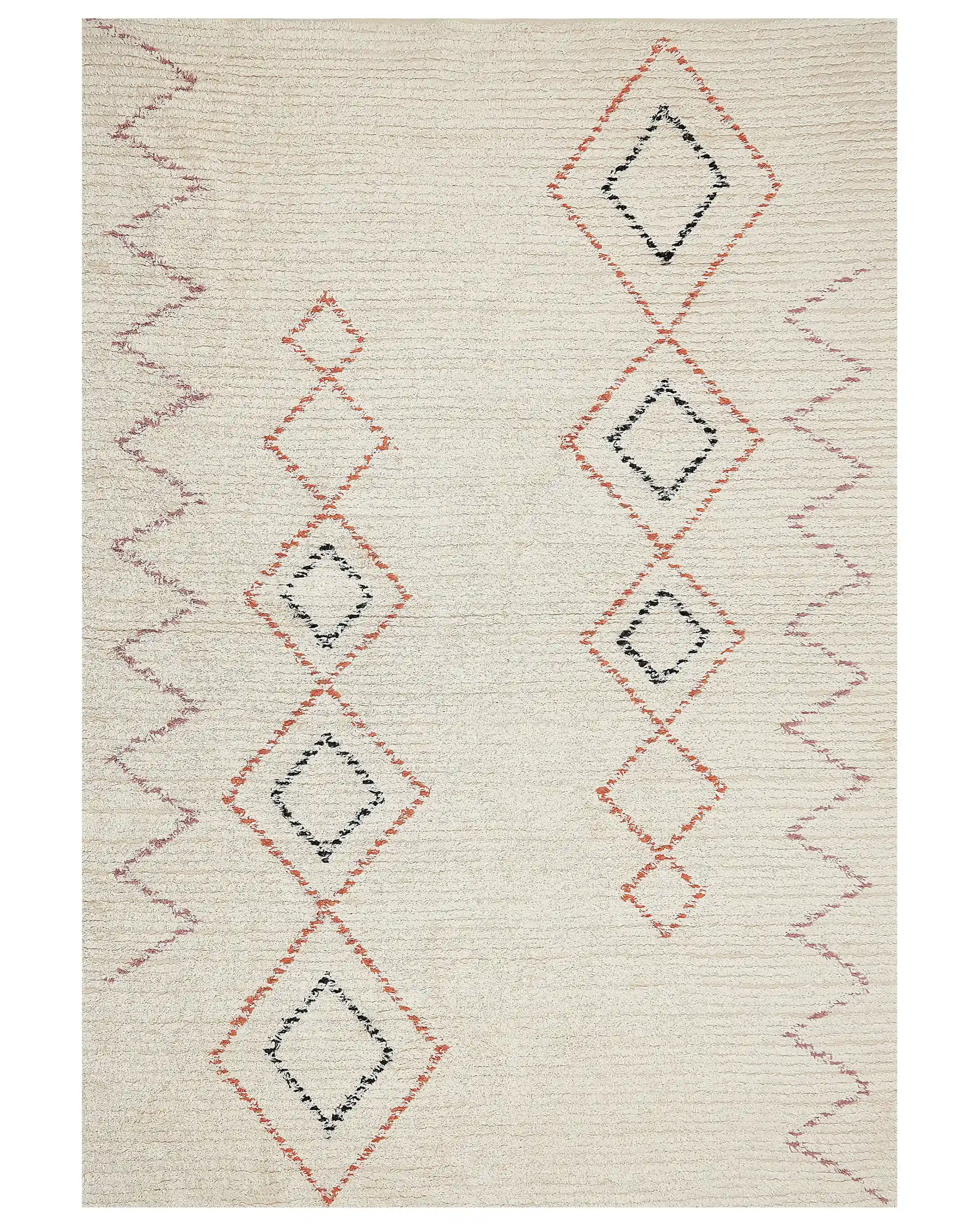 Rug GUWAHATI Beige 160 x 230 cm Cotton