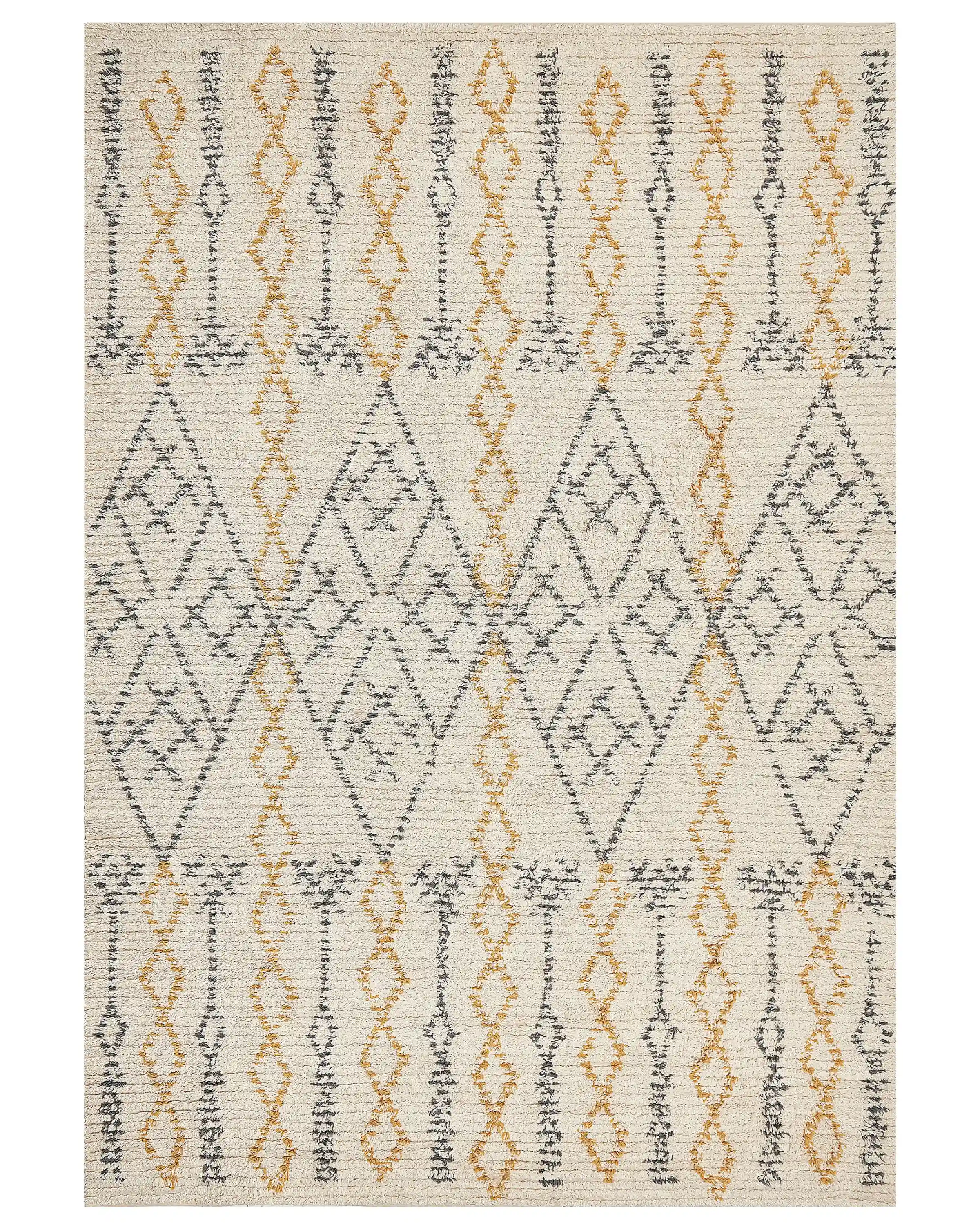 Rug KADAPA Beige 160 x 230 cm Cotton