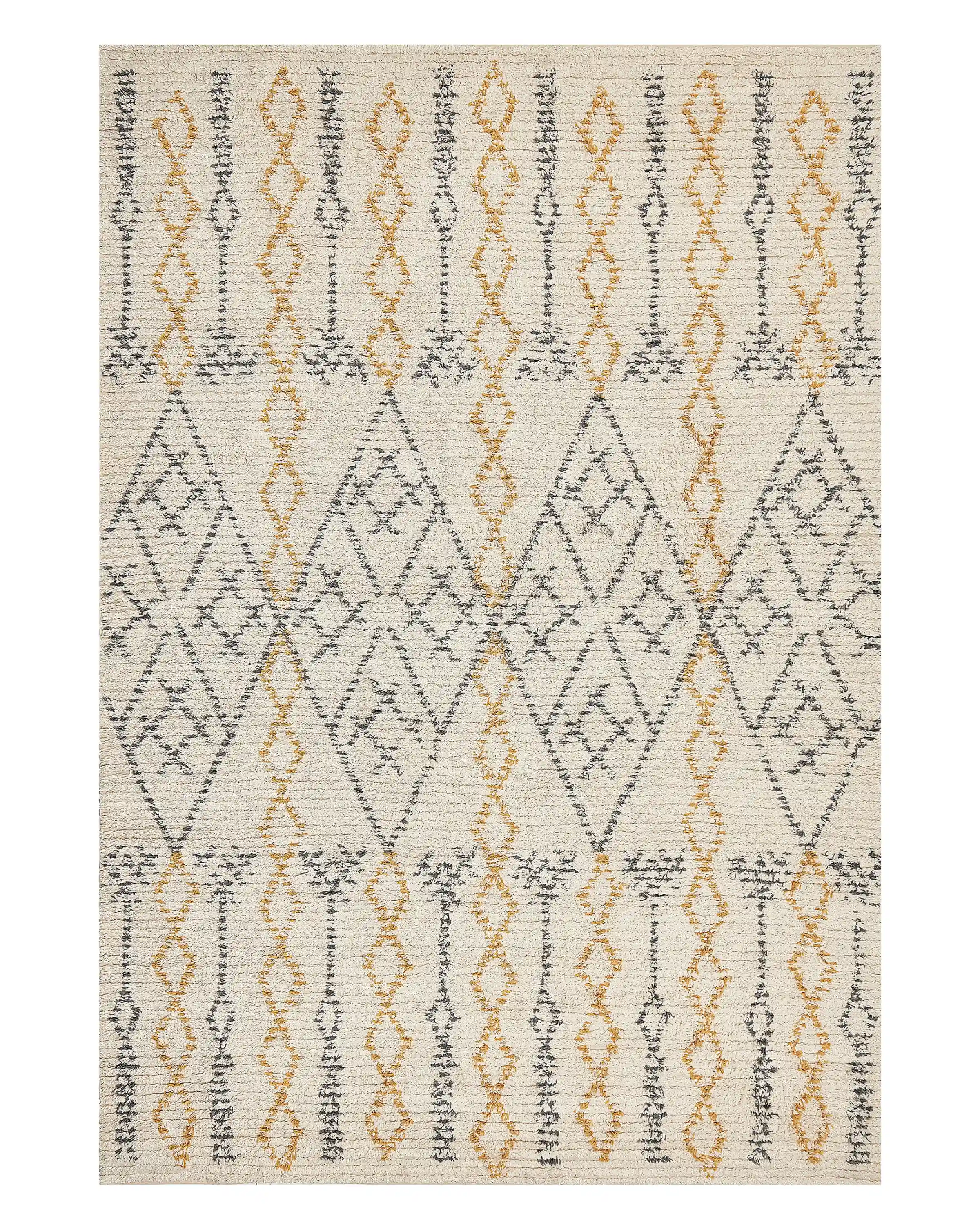 Rug KADAPA Beige 140 x 200 cm Cotton