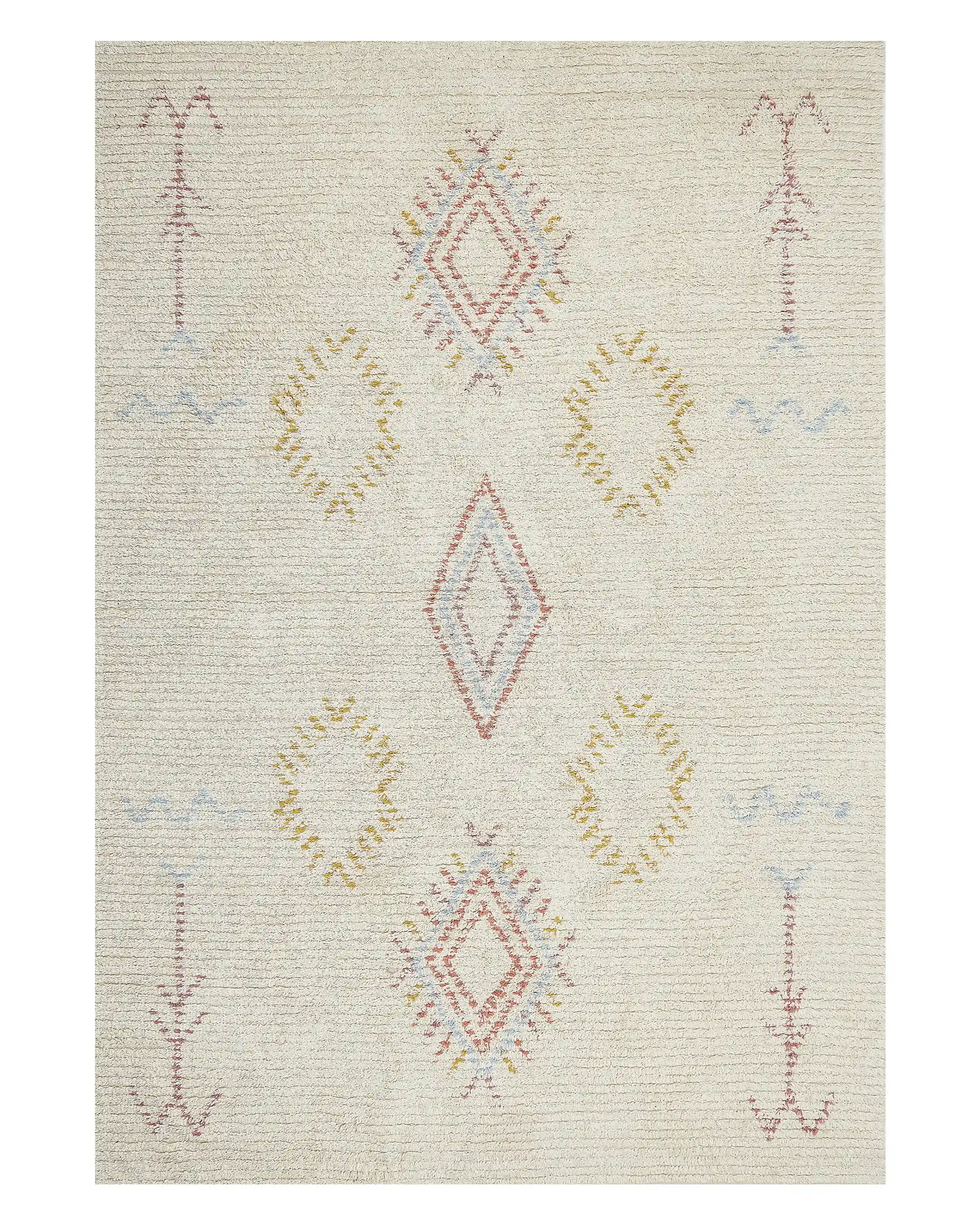 Rug BETTIAH Beige 140 x 200 cm Cotton