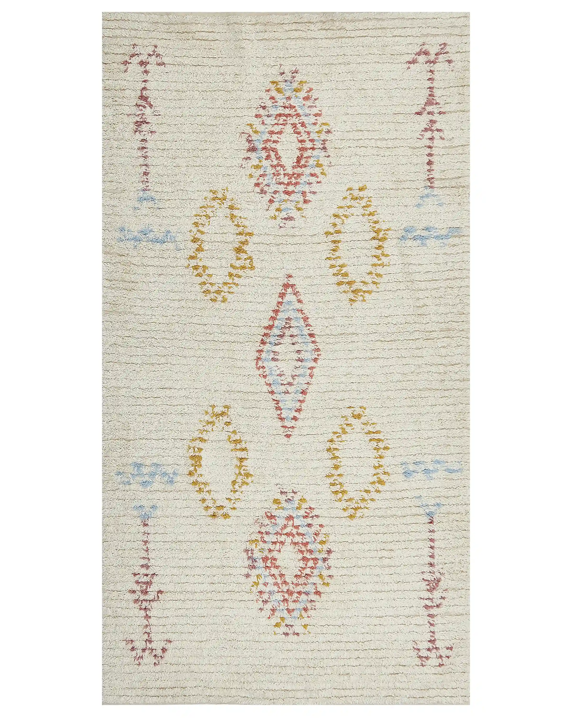Rug BETTIAH Beige 80 x 150 cm Cotton