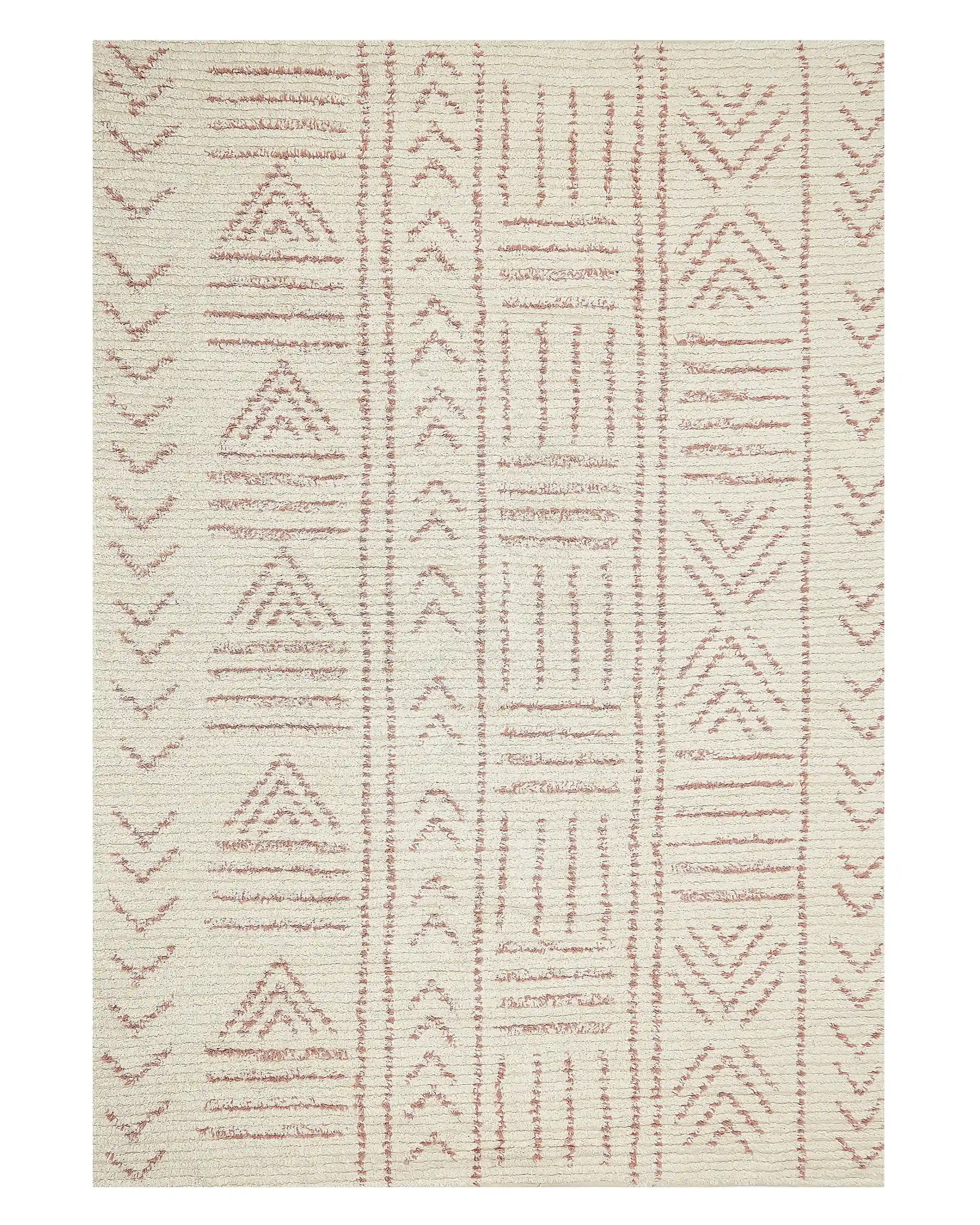 Rug EDIRNE Beige 140 x 200 cm Cotton