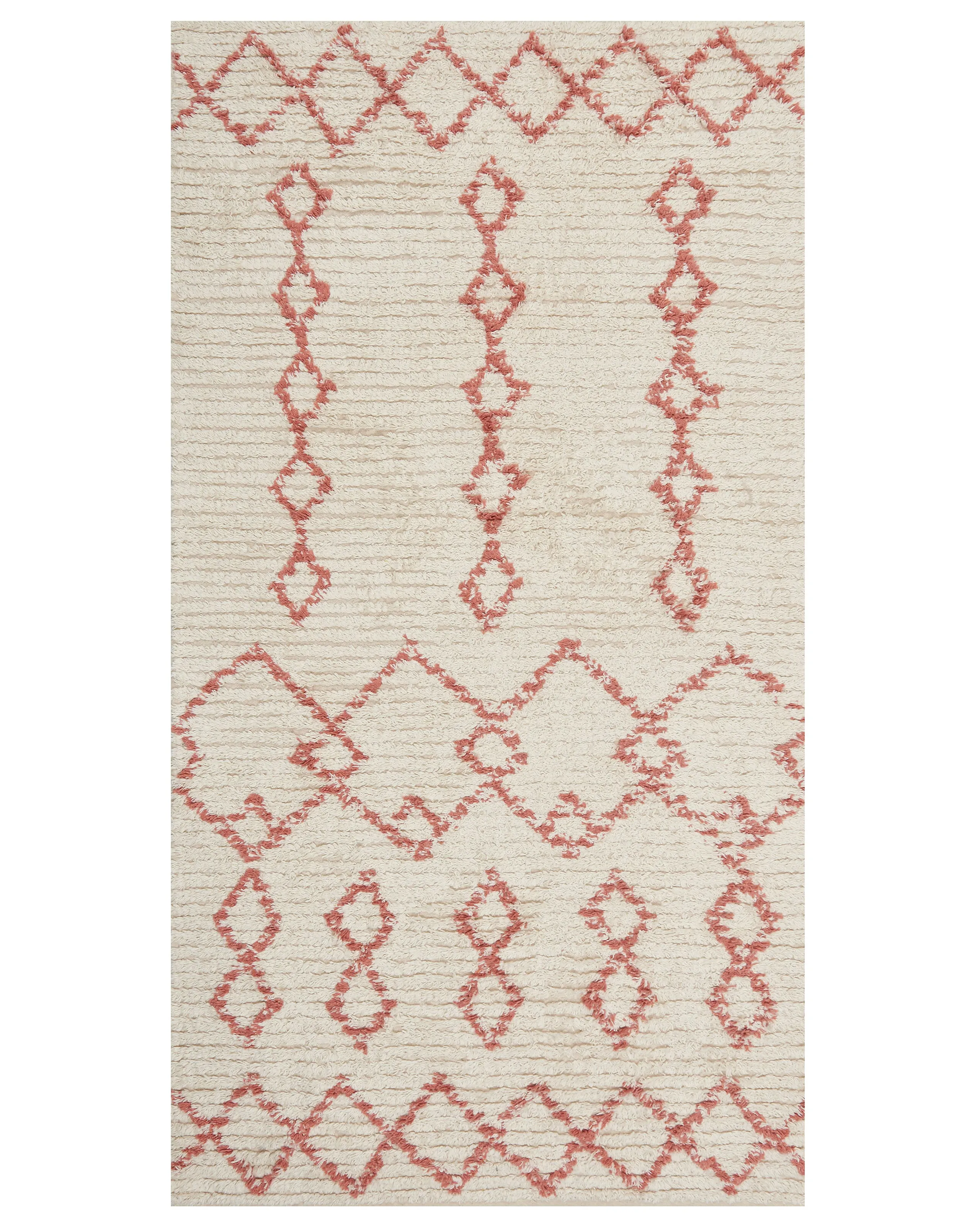 Rug BUXAR Beige 80 x 150 cm Cotton