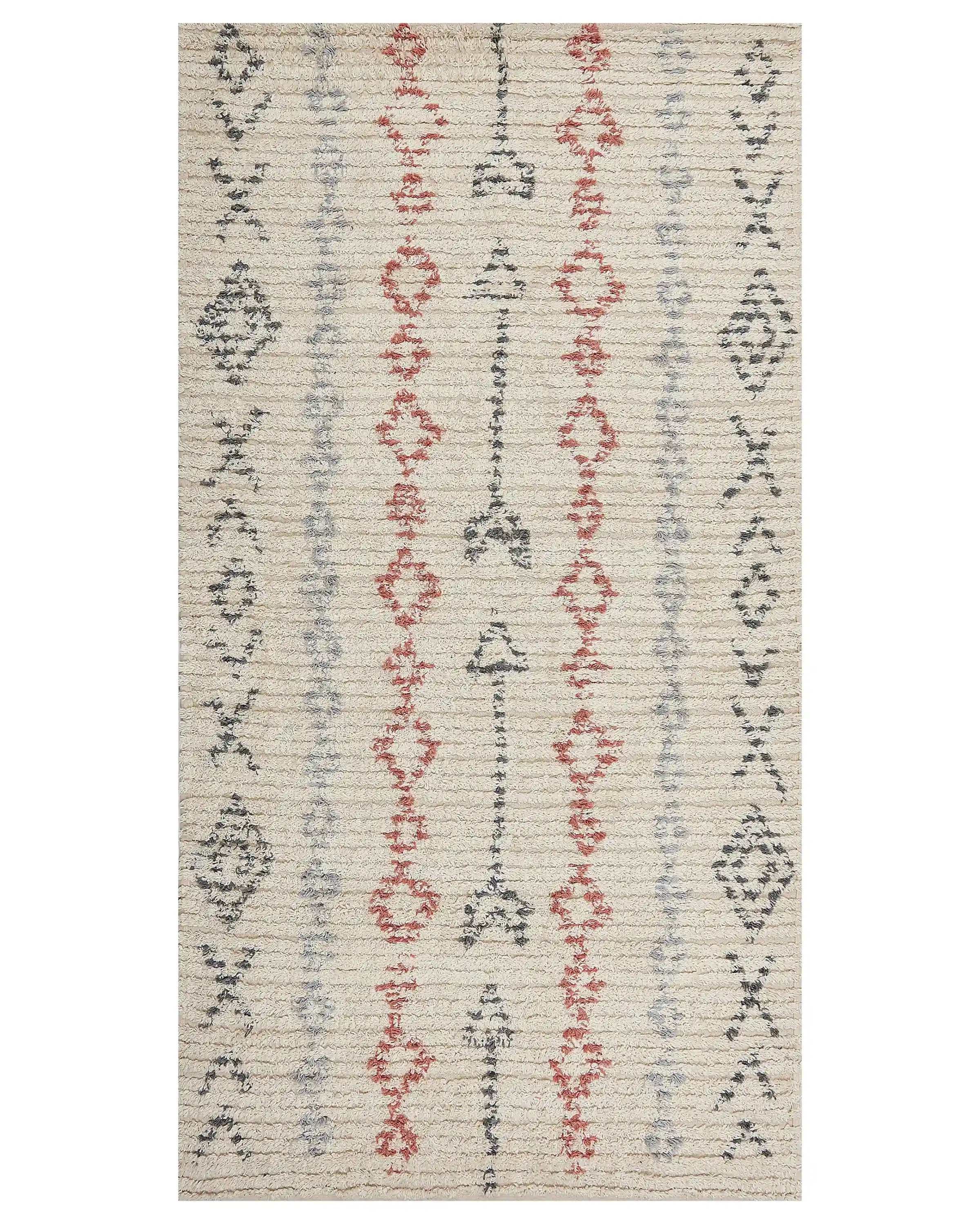 Rug DISPUR Beige 80 x 150 cm Cotton