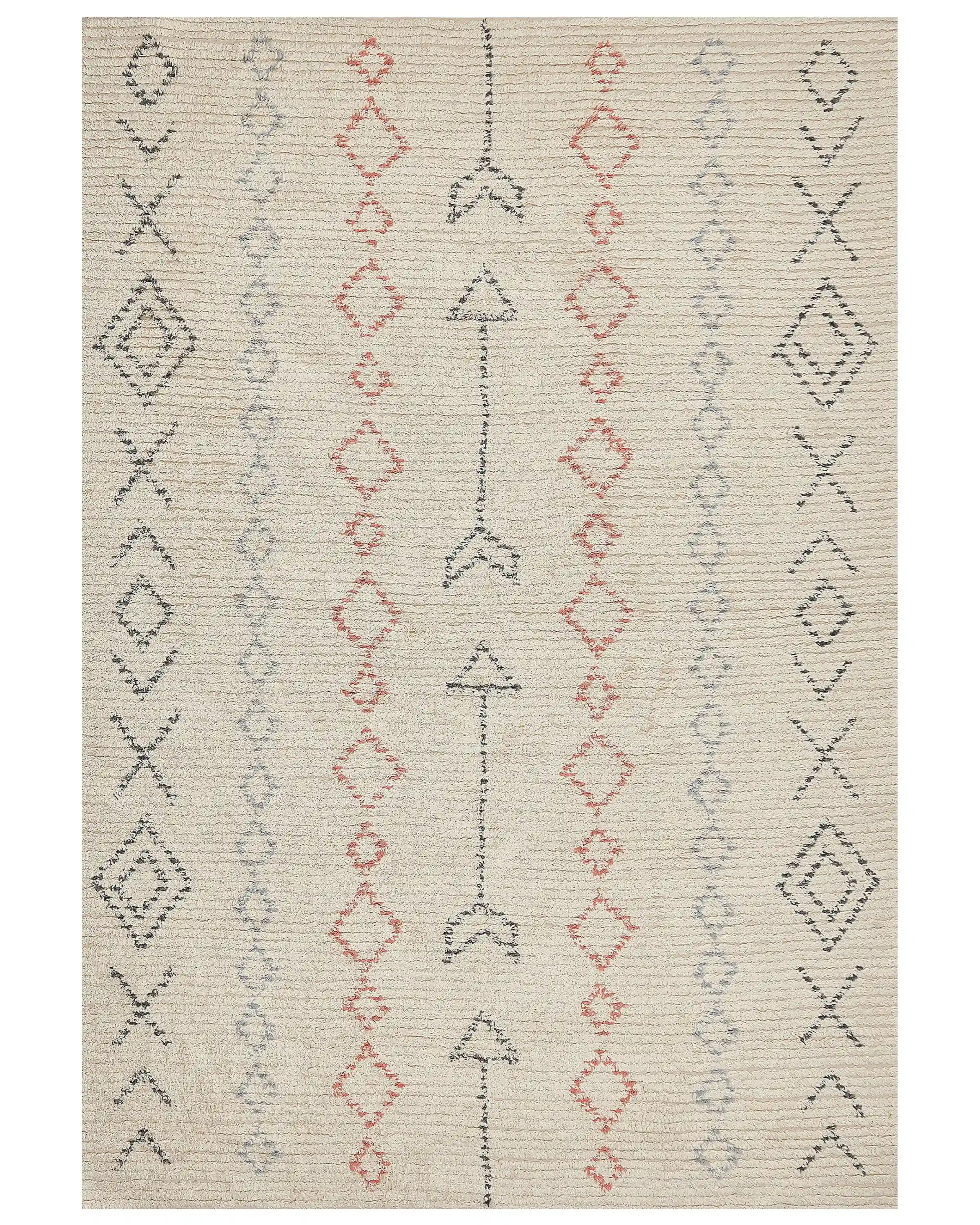 Rug DISPUR Beige 160 x 230 cm Cotton