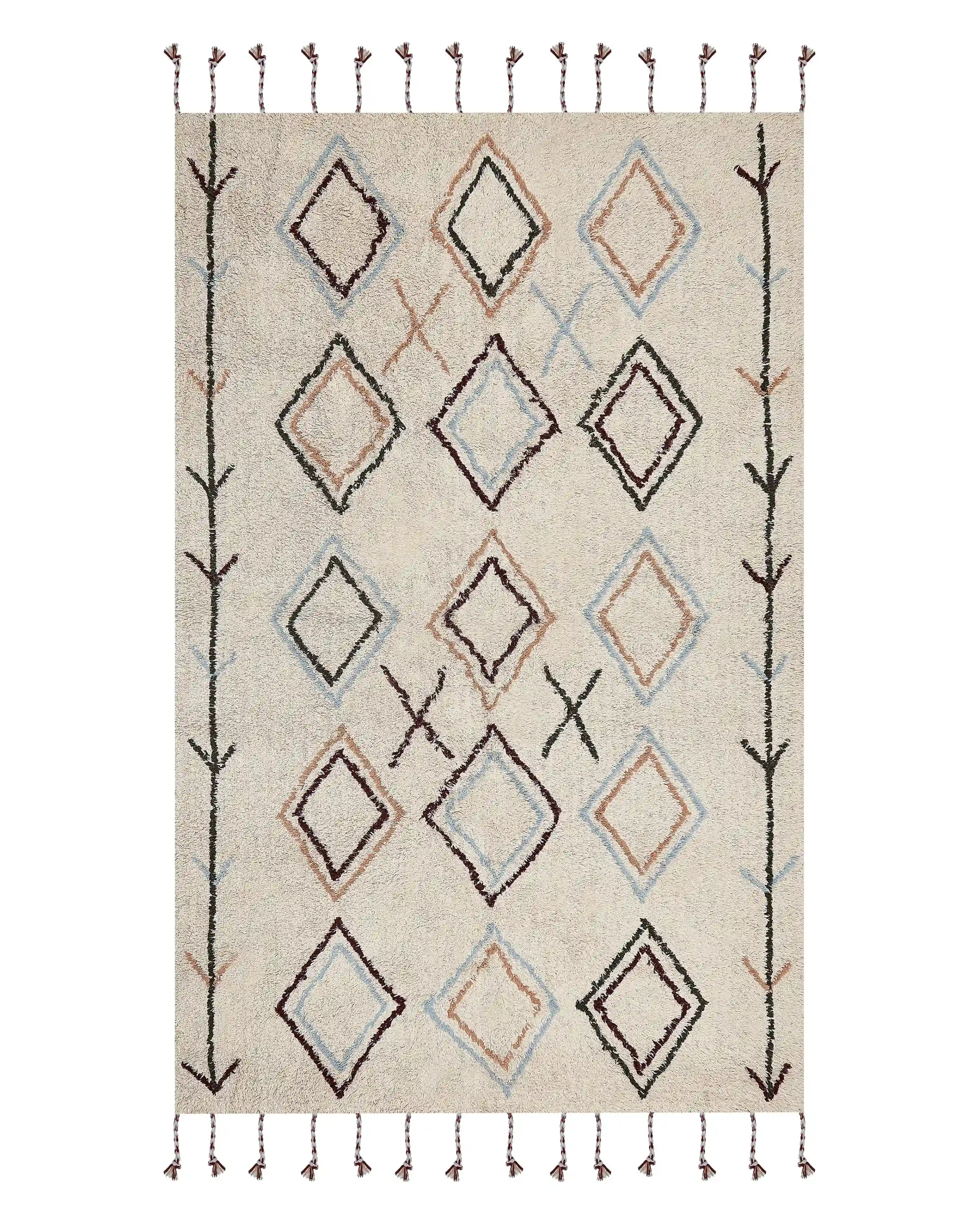 Rug CORUM Beige 140 x 200 cm Cotton