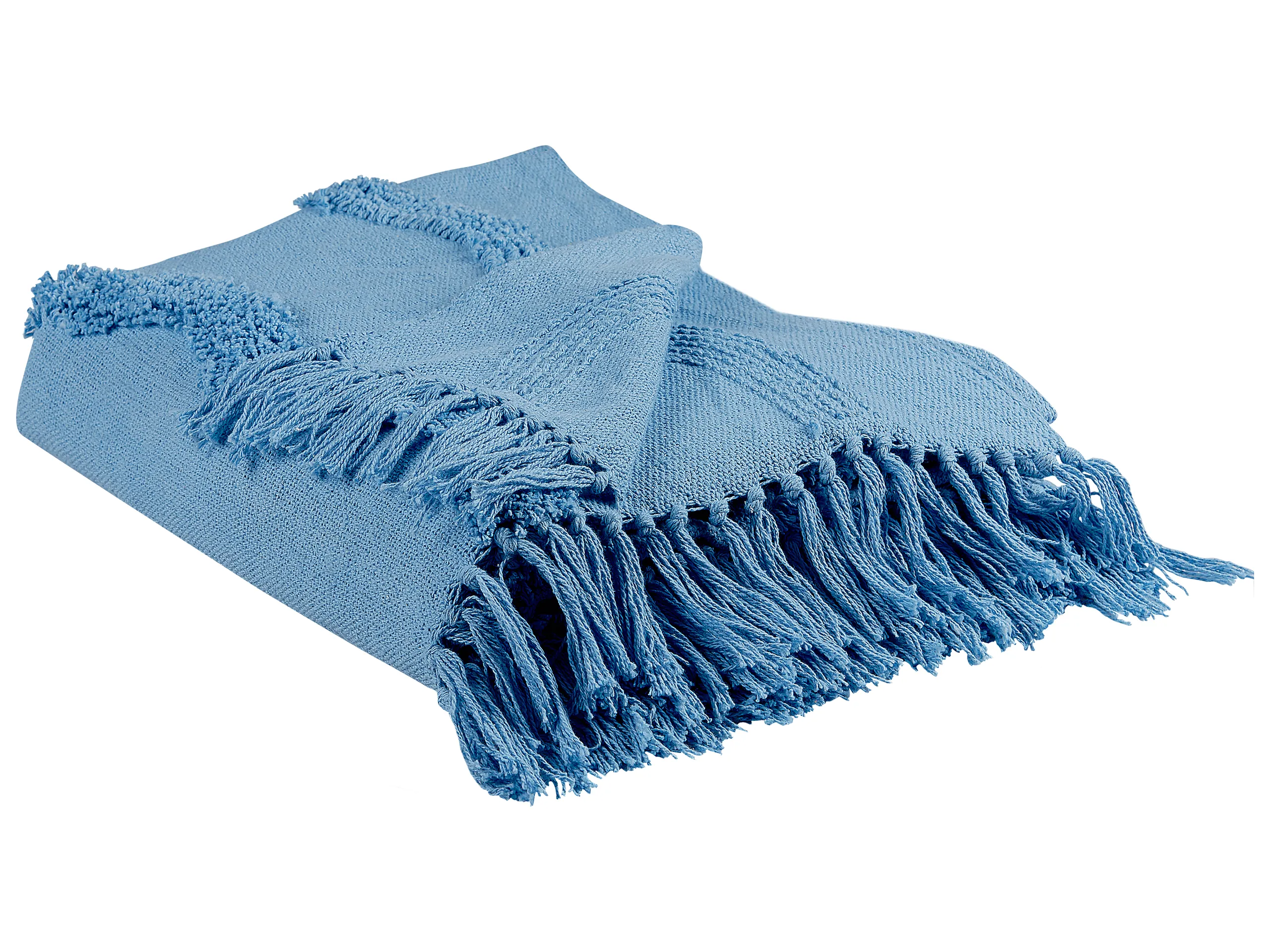 Manta KHARI Algodón 125 x 150 cm Azul claro