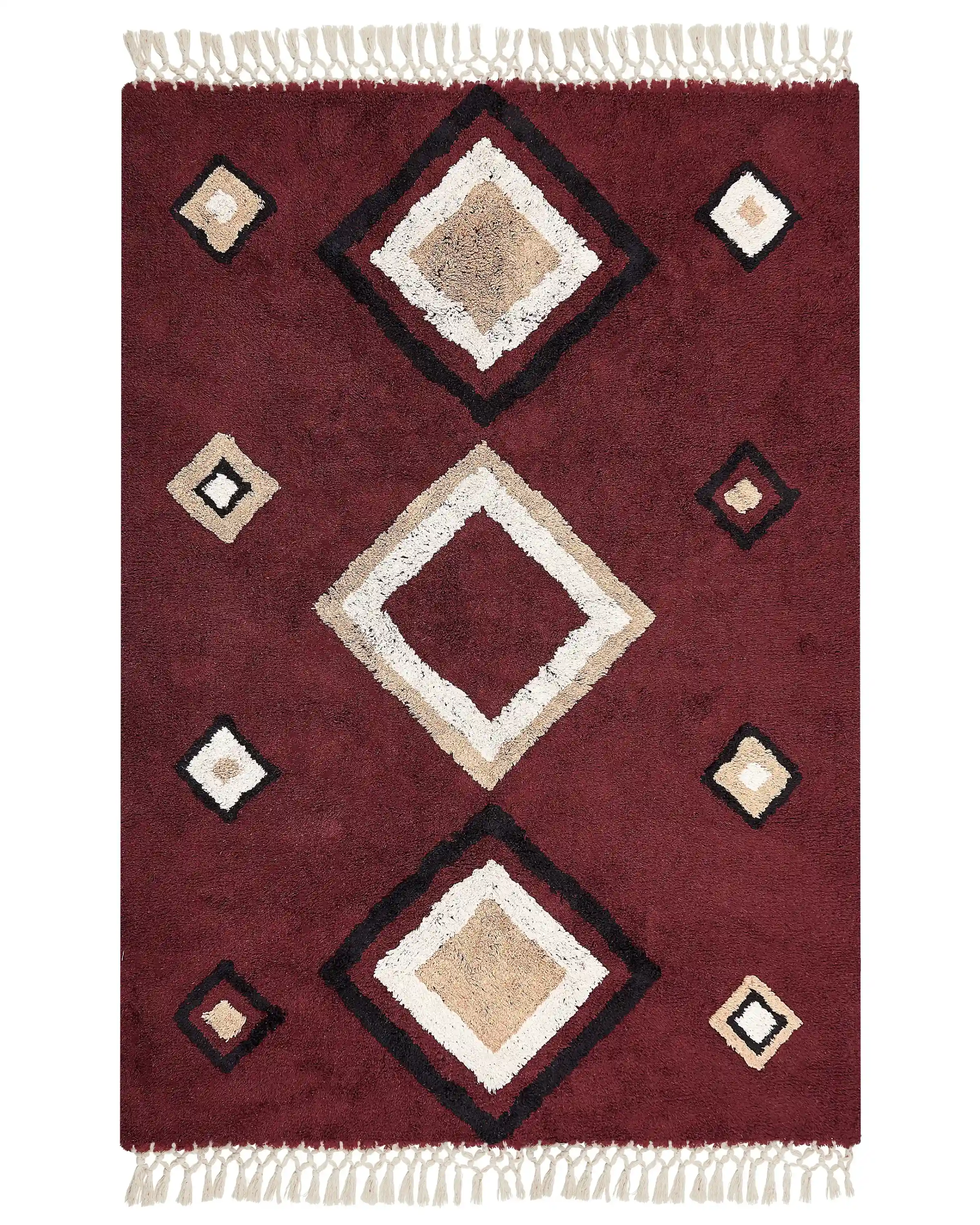 Rug SIIRT Red 160 x 230 cm Cotton