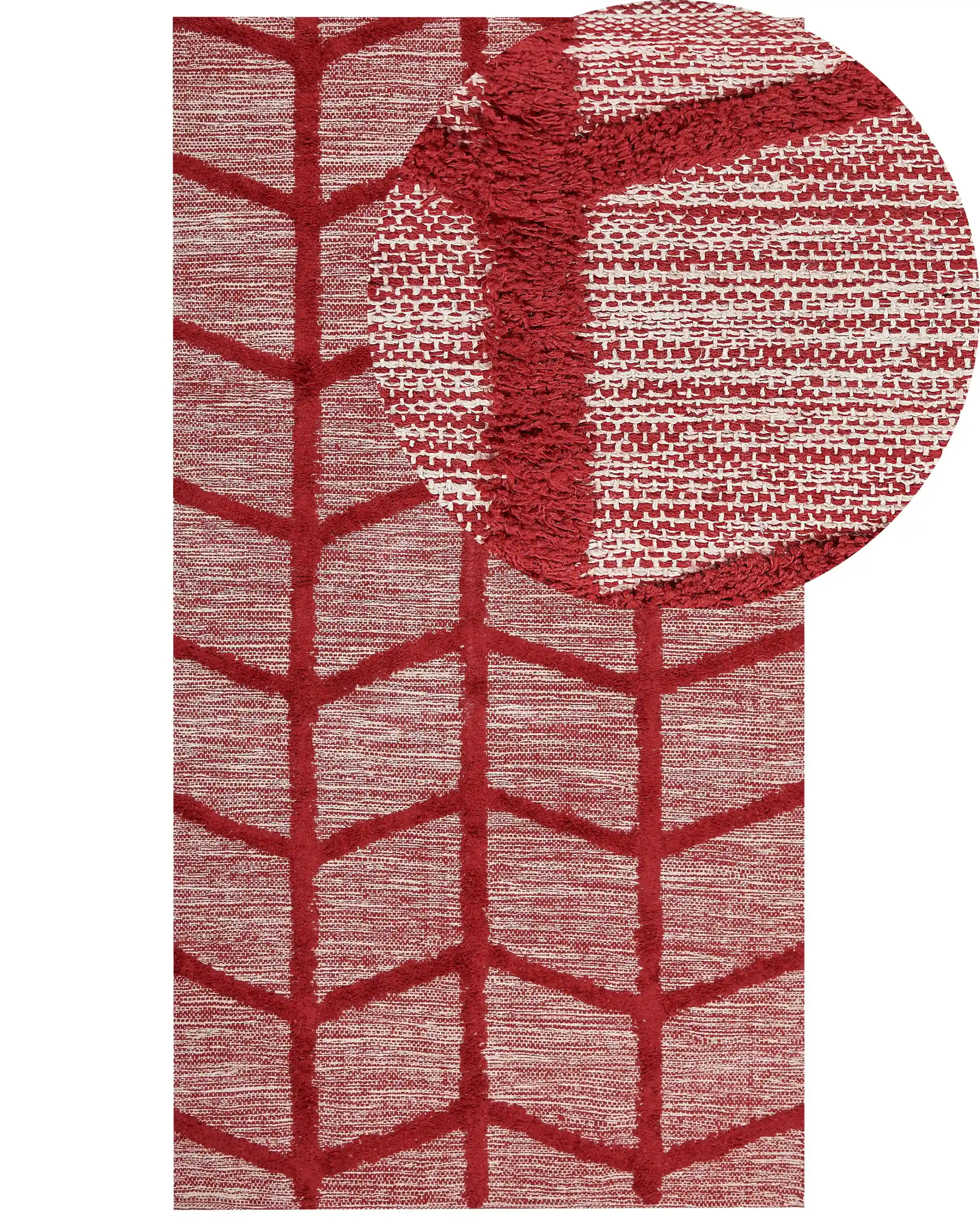 Rug SIVAS Red 80 x 150 cm Cotton