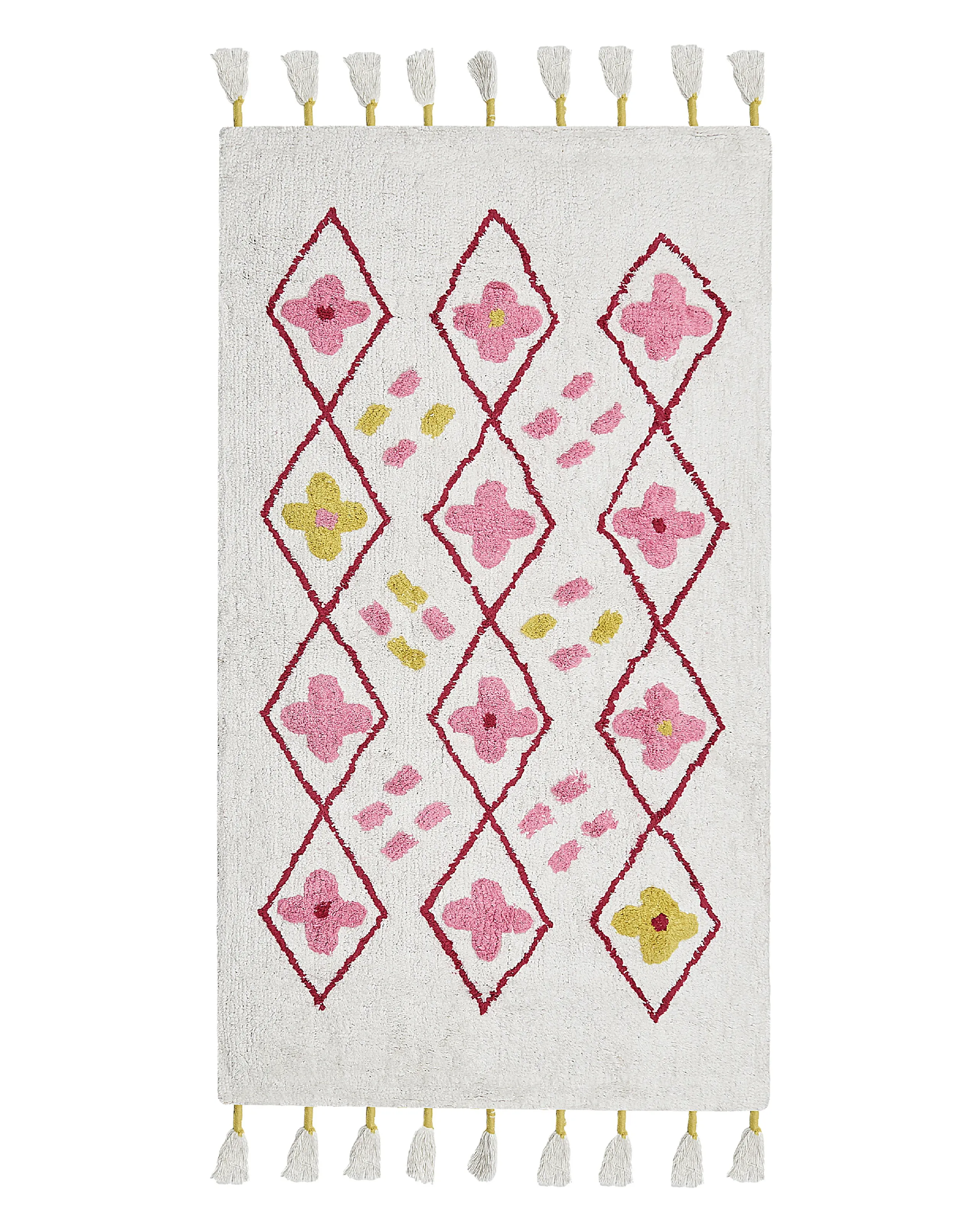Kids Rug CAVUS White 80 x 150 cm Cotton