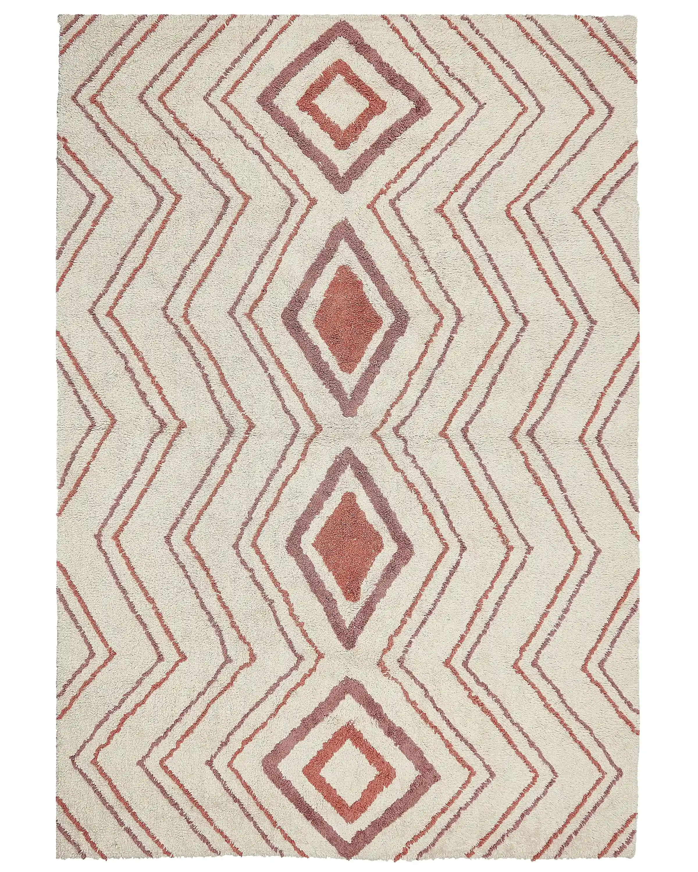 Rug KASTAMONU Beige 160 x 230 cm Cotton