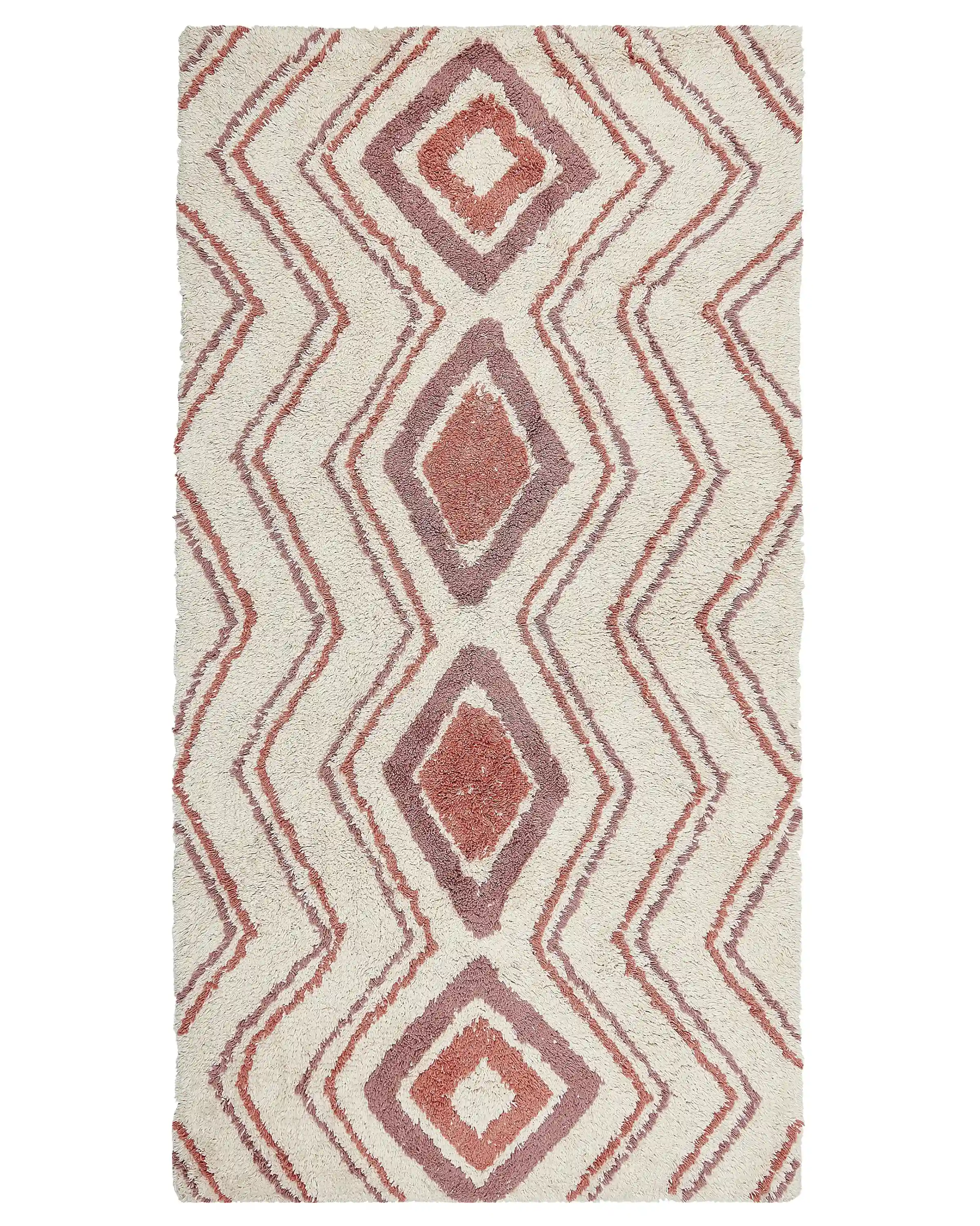 Rug KASTAMONU Beige 80 x 150 cm Cotton