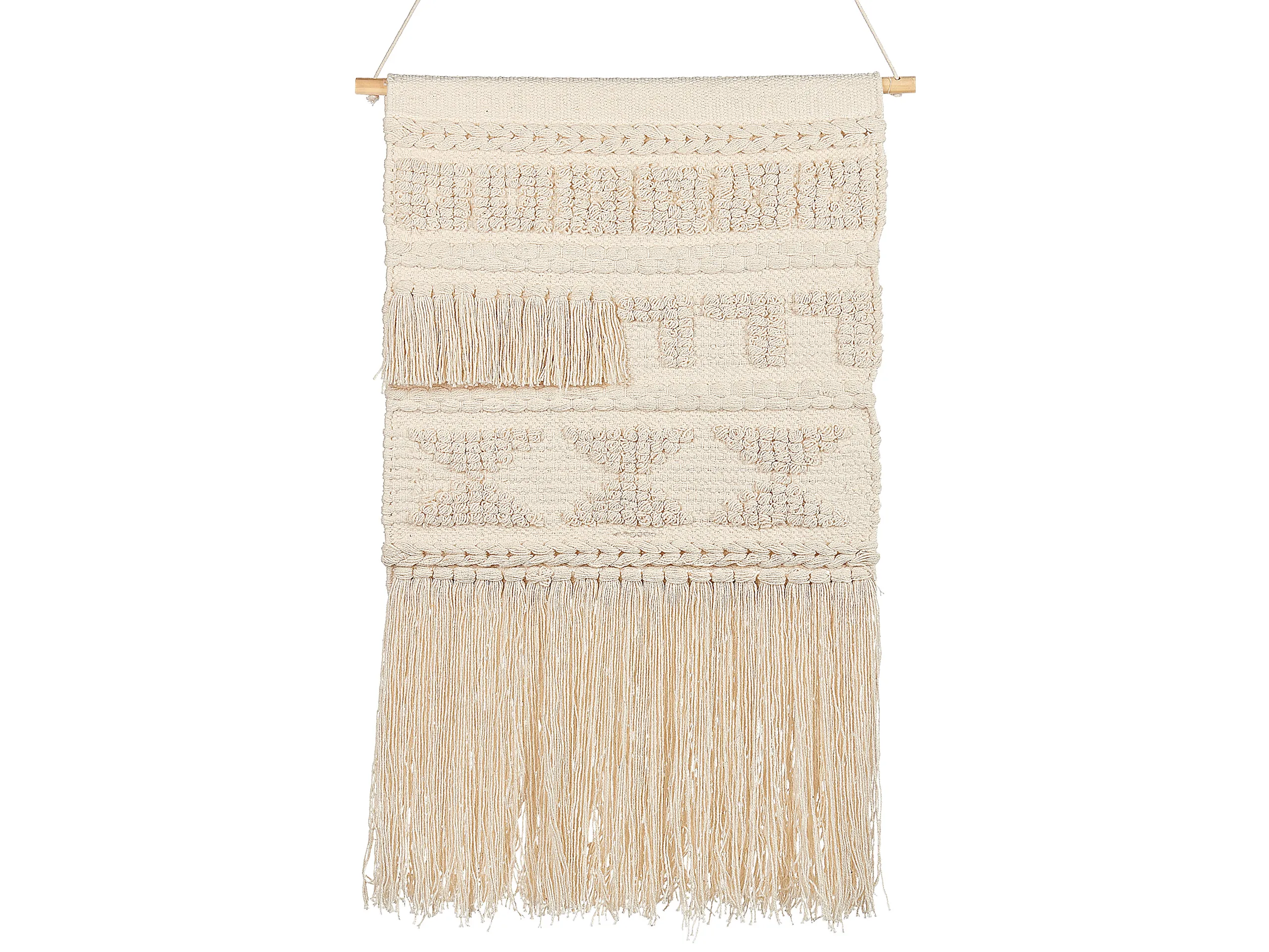Decoración de pared de tela KAMOKE Algodón 103 cm Beige