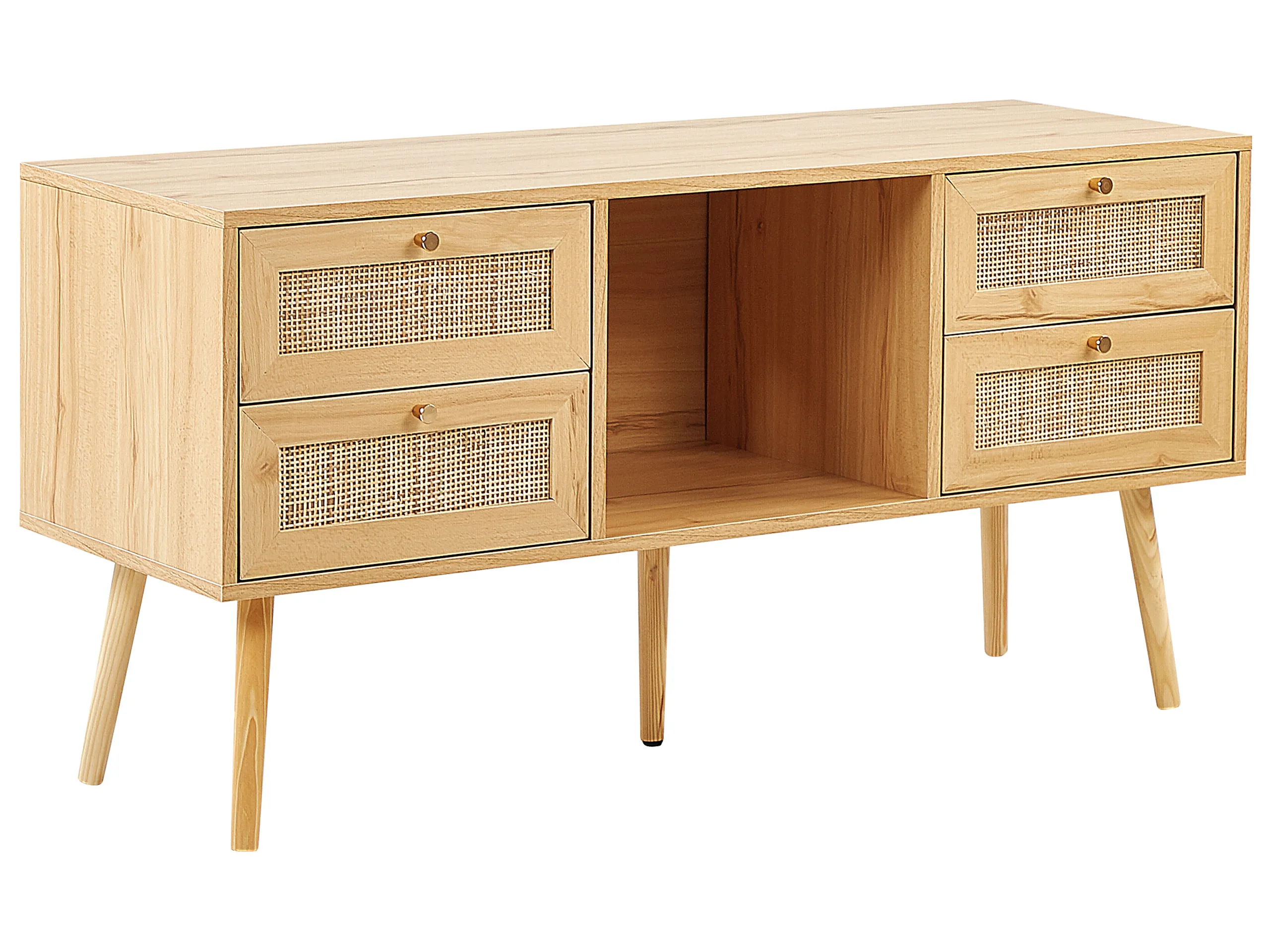 Mueble TV PEROTE Ratán Marrón claro