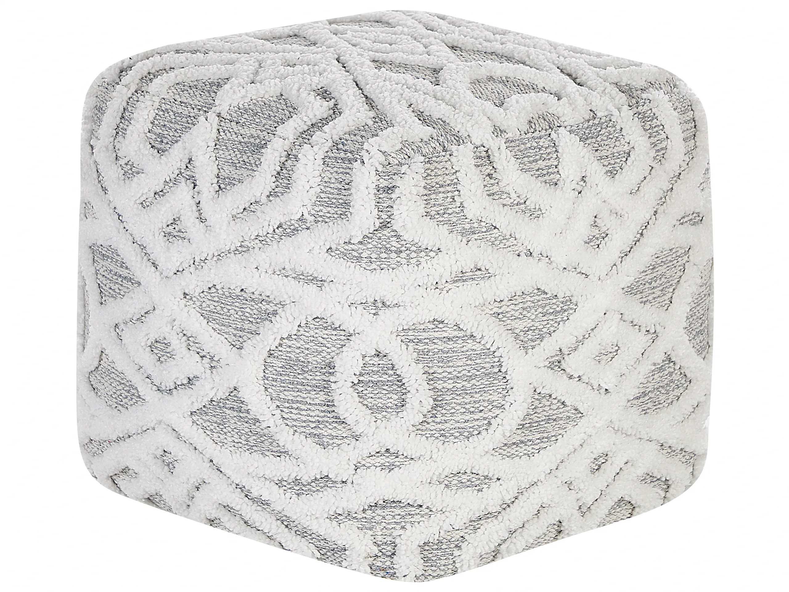 Pouffe BHILWARA Cotton Grey