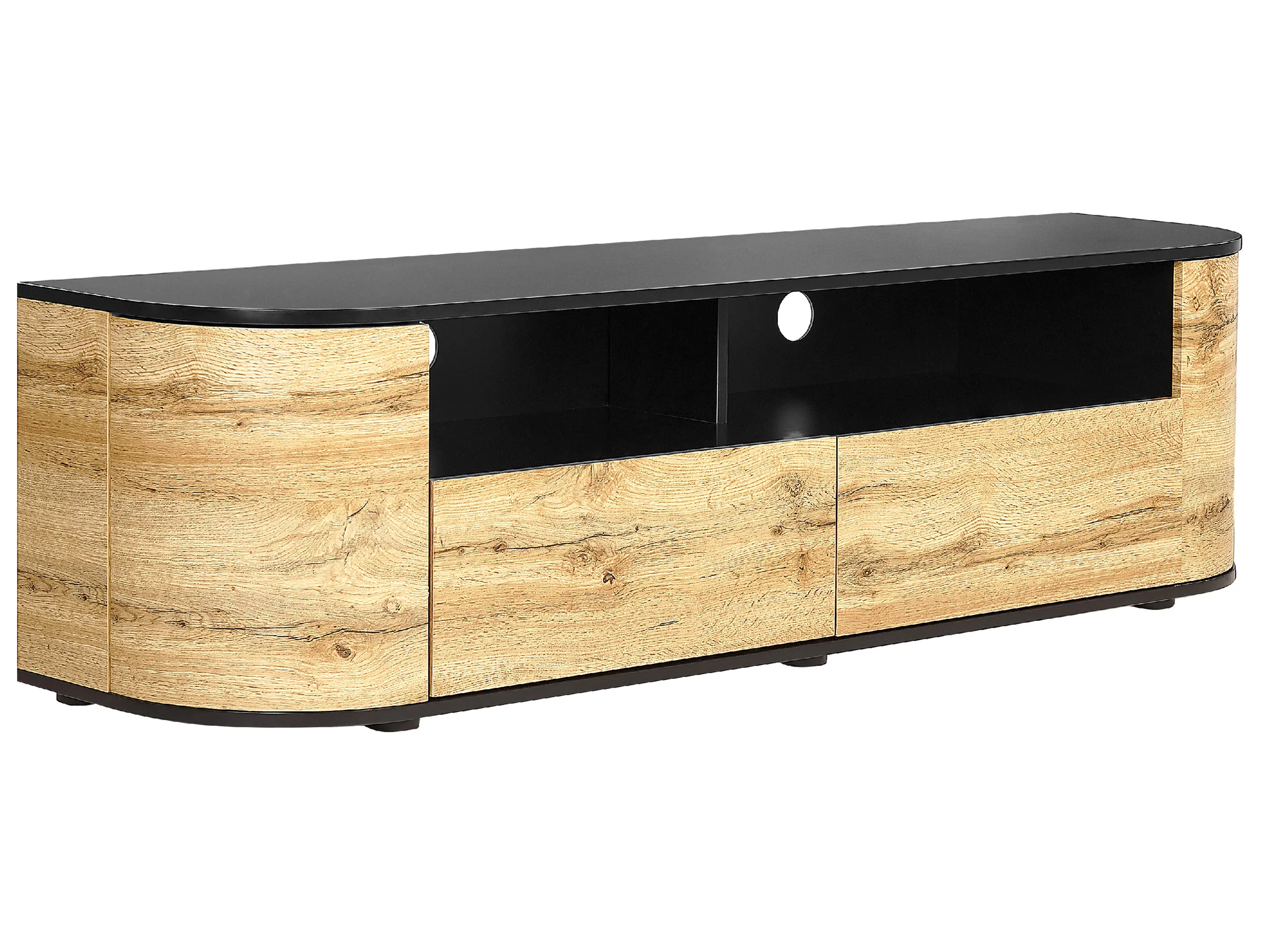 Mueble TV JEROME Marrón/Negro