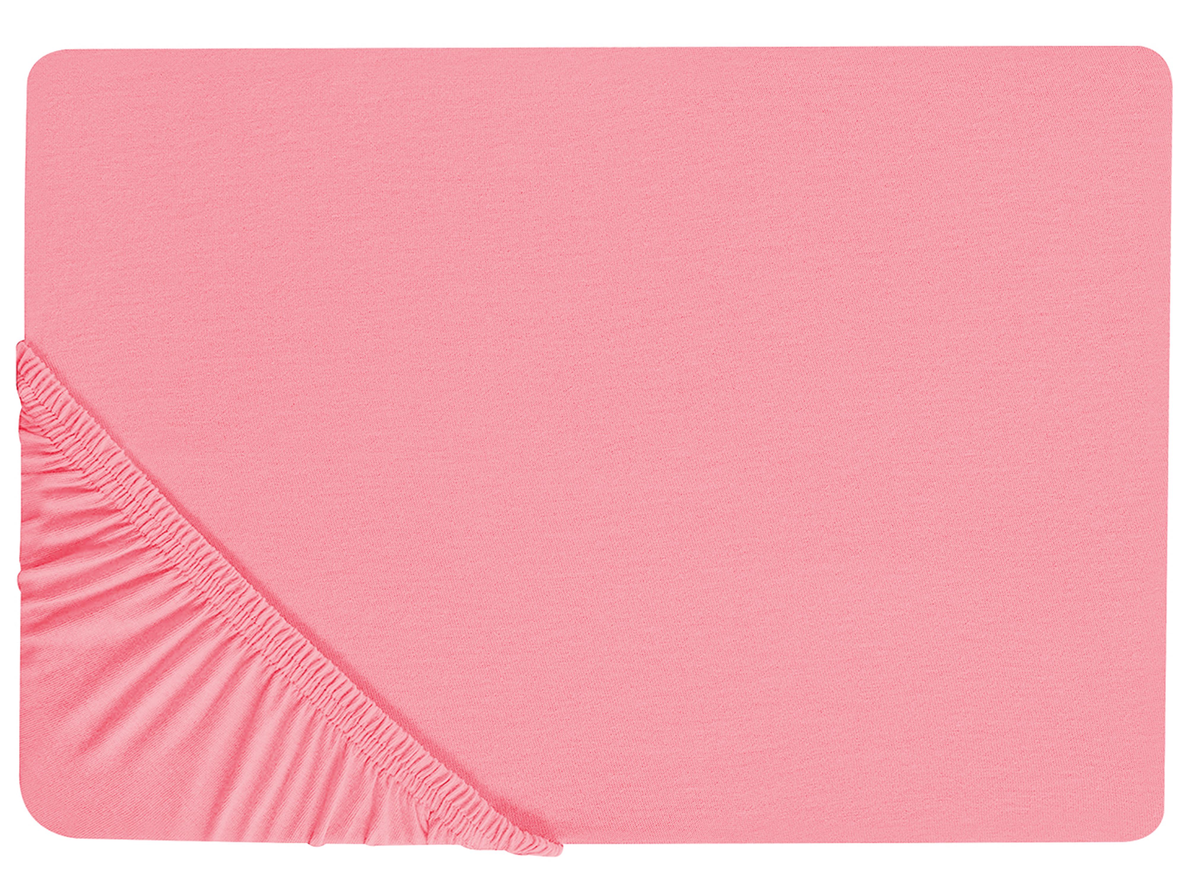 Fitted Sheet JANBU Cotton 200 x 200 cm Coral