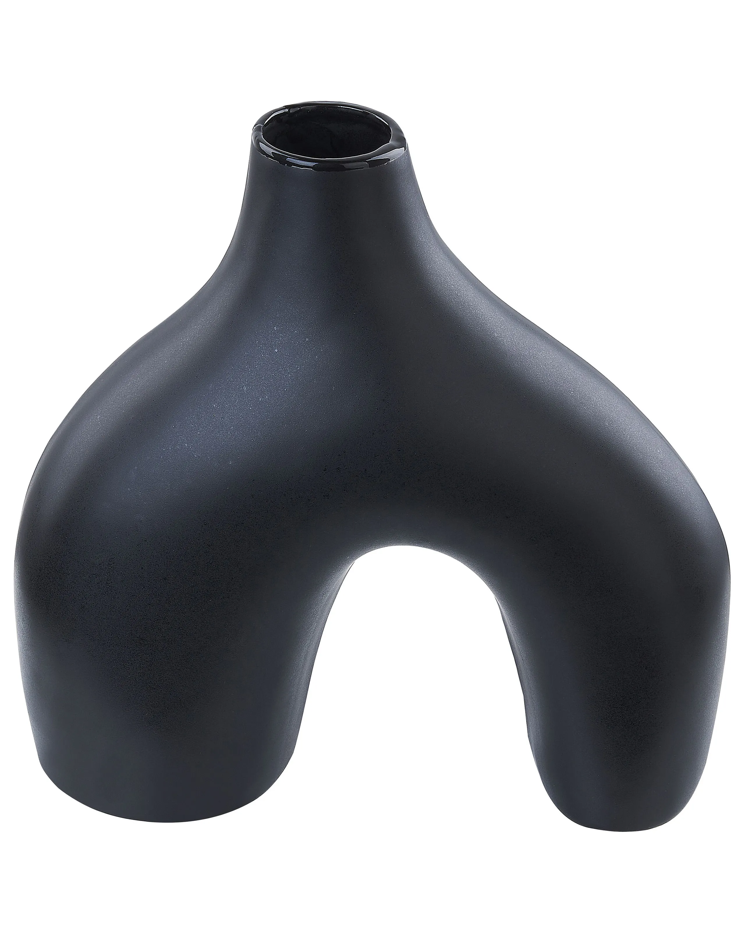 Jarrón para flores LAMIA Cerámica 30 cm Negro